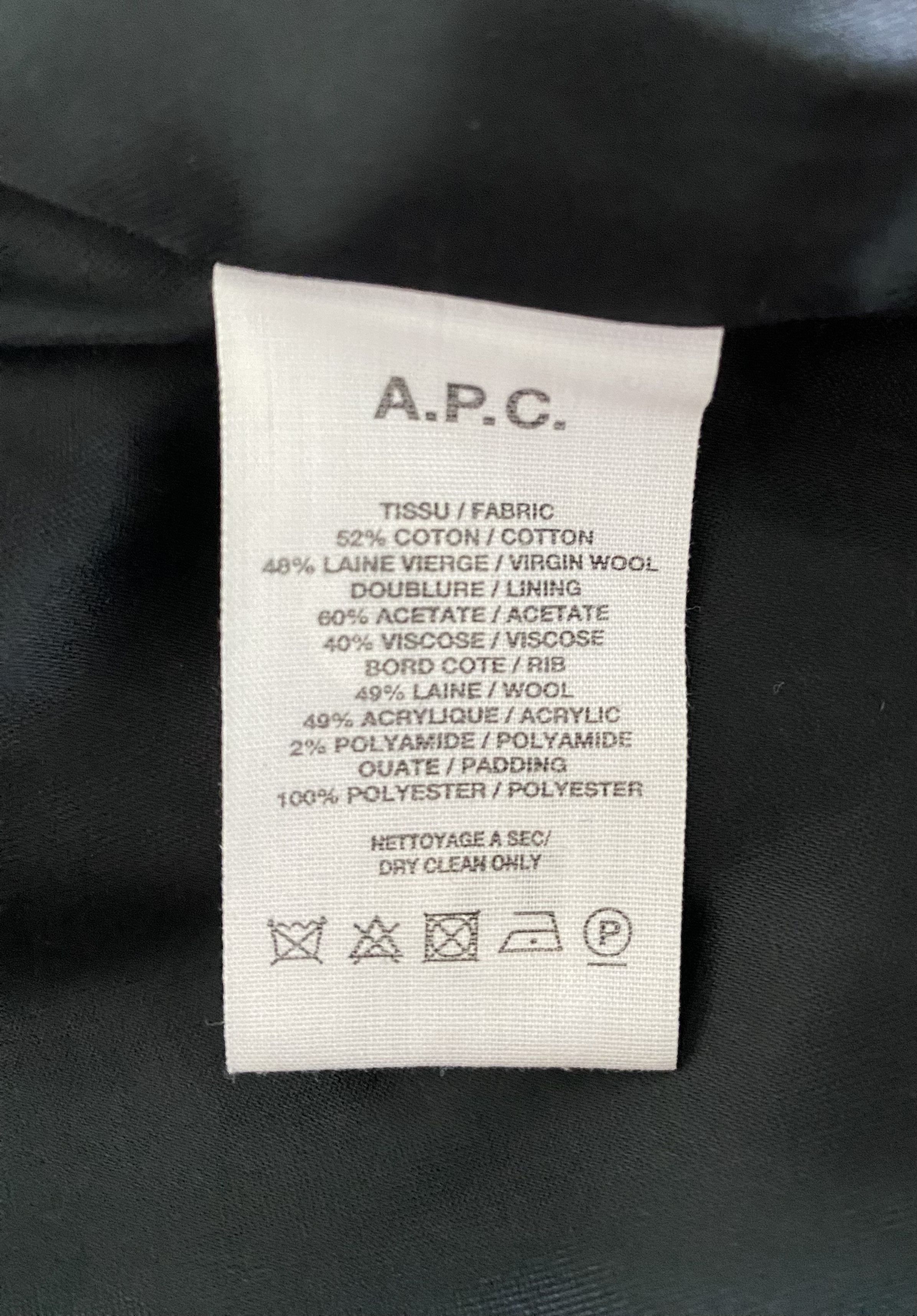 A.P.C. A.P.C. Teddy Seven Varsity Bomber Jacket Wool Size US S / EU 44-46 / 1 - 7 Thumbnail
