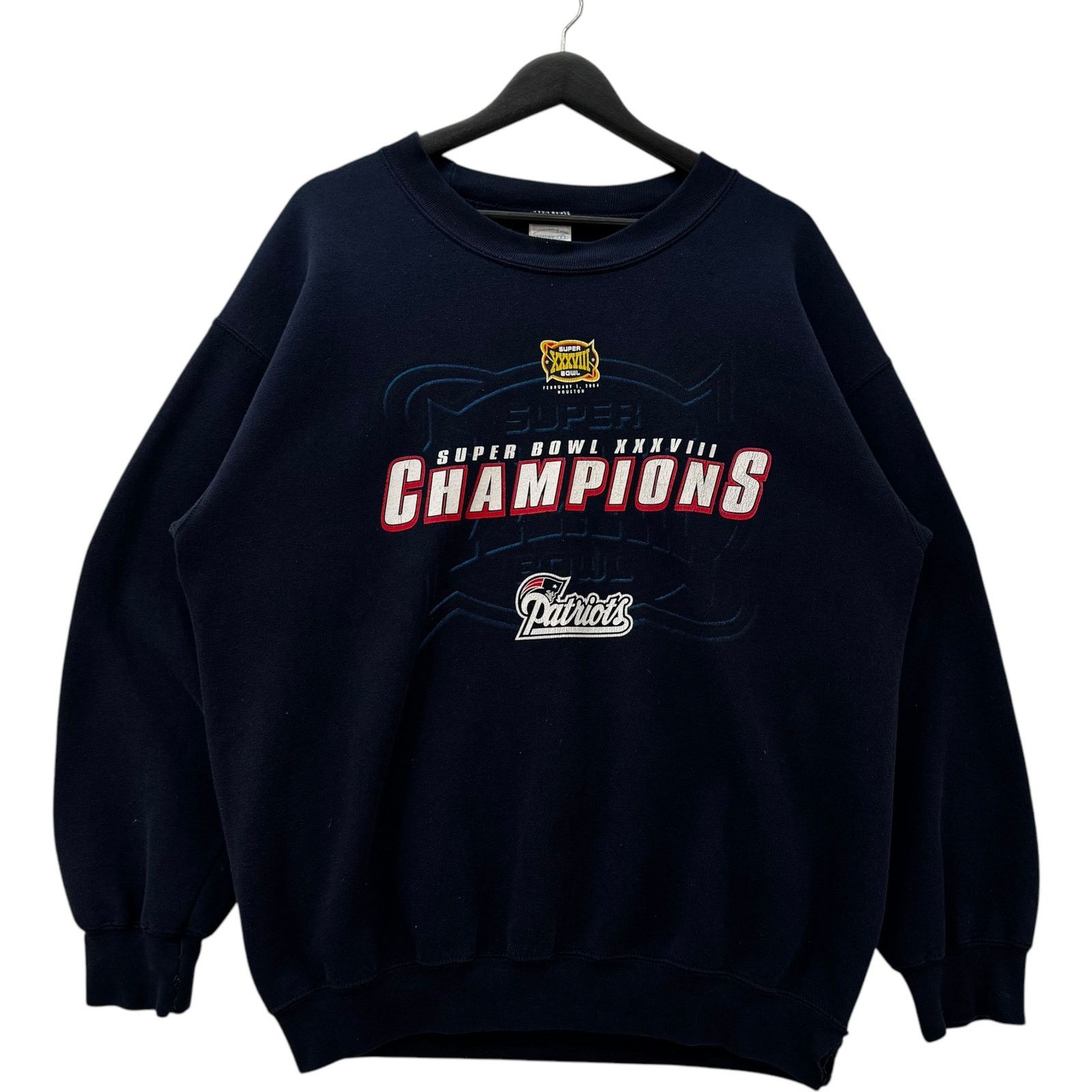 Gildan VTG NewEnglandPatriots SuperBowlXXXVIII Champions Crewneck L Size US L / EU 52-54 / 3 - 1 Thumbnail