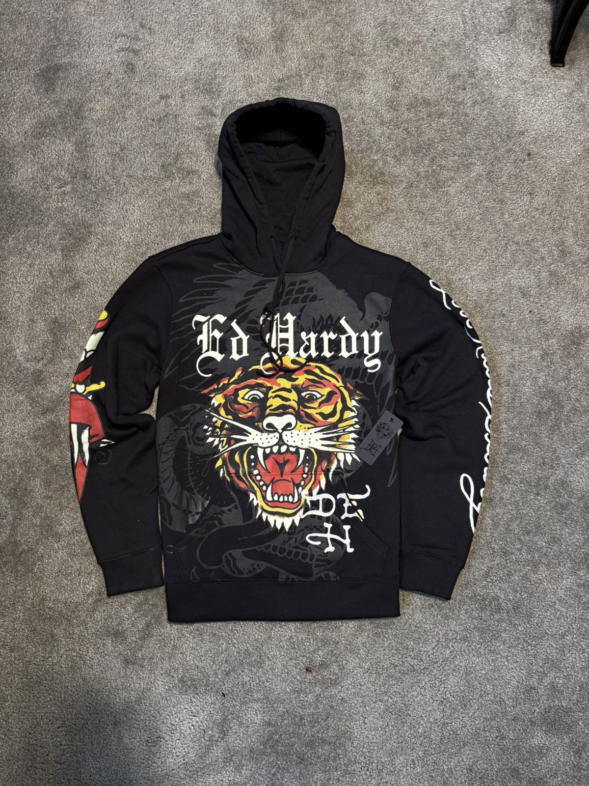 Ed Hardy Mens Hoodie Ed Hardy Black Size US S / EU 44-46 / 1 - 3 Thumbnail