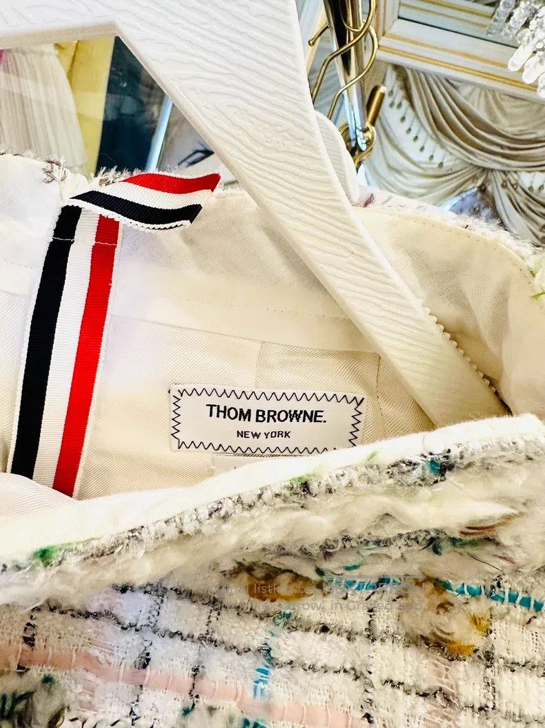 Thom Browne Thom Browne Tweed Herringbone Mini Skirt Size 24" / US 00 / IT 34 - 2 Thumbnail