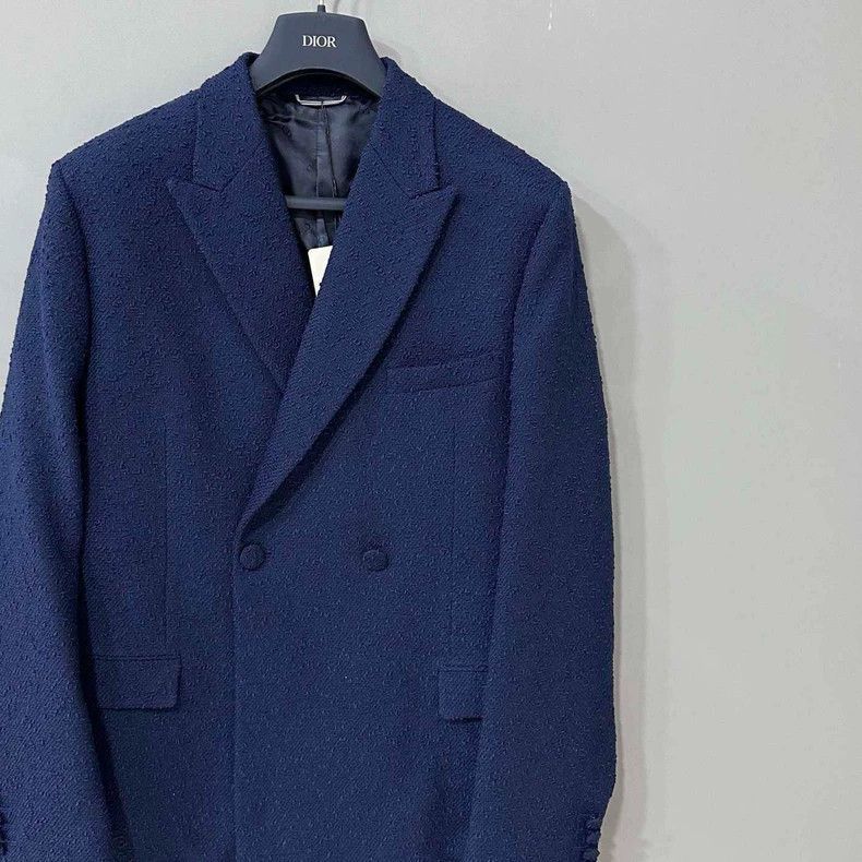 Dior Solid Double Breasted Blazer by Dior-2505 Size US L / EU 52-54 / 3 - 2 Thumbnail