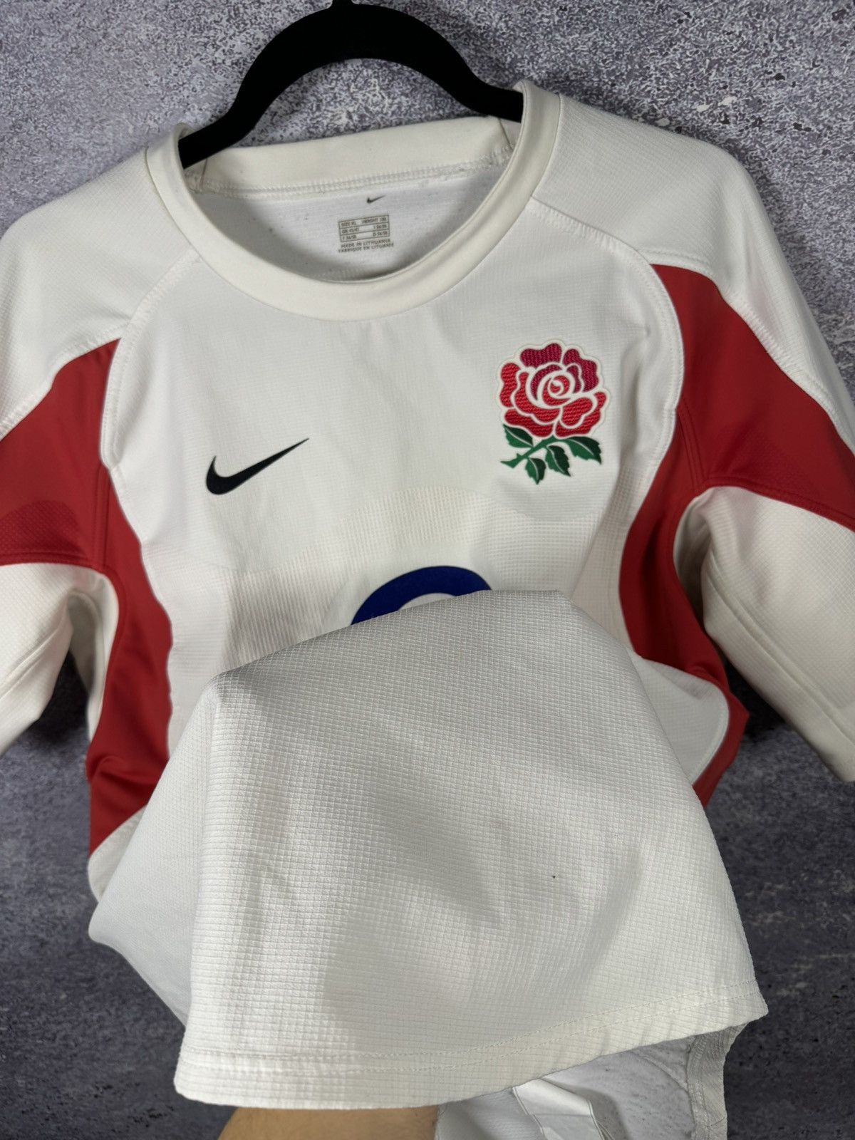Nike × Vintage ENGLAND 2005 Home Rugby Shirt Nike Player Short Sleeve Mens Size US XL / EU 56 / 4 - 9 Thumbnail