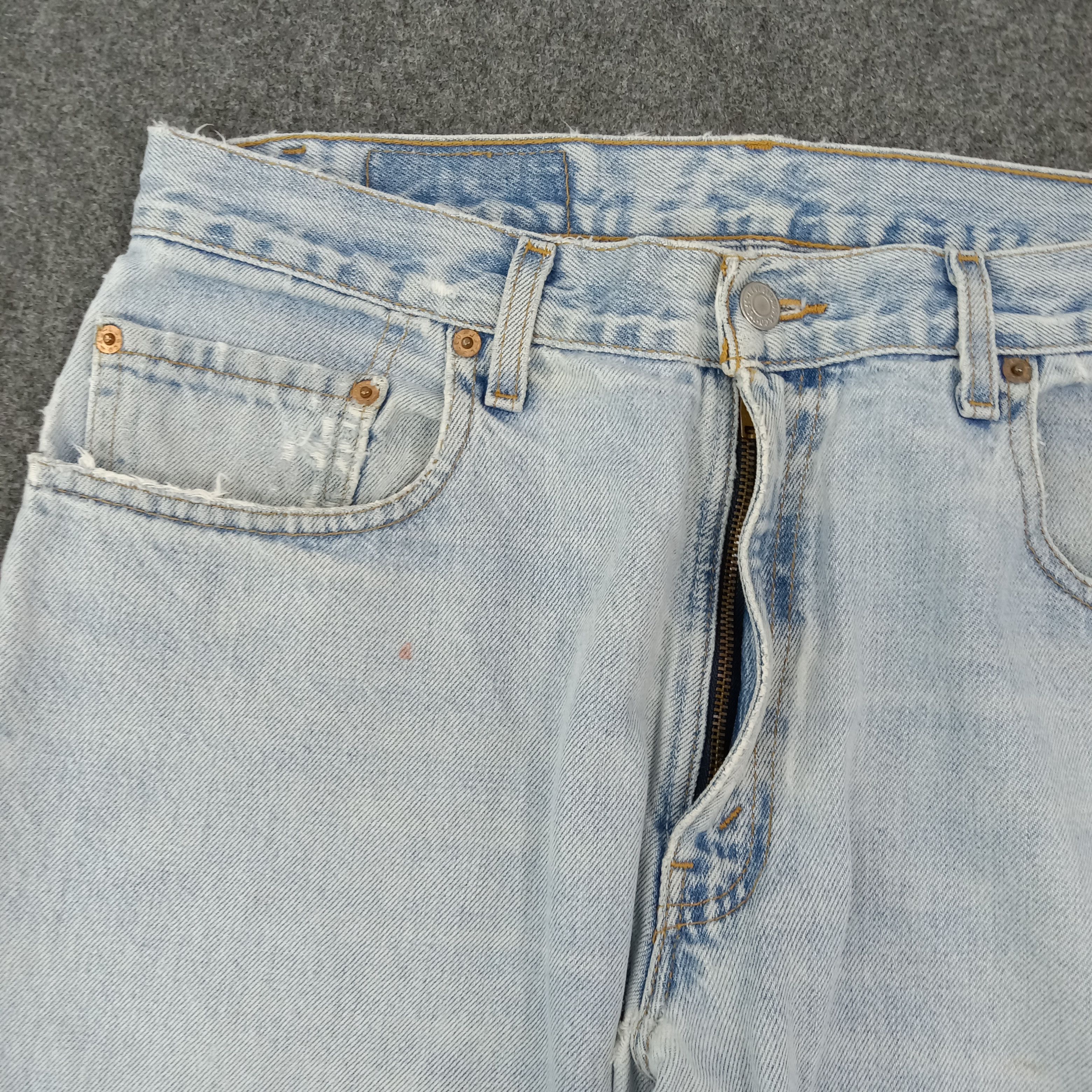 Levi's Levis 560 Red Tab Loose Fit Distressed Denim Jeans C265N10 Size US 33 - 3 Thumbnail