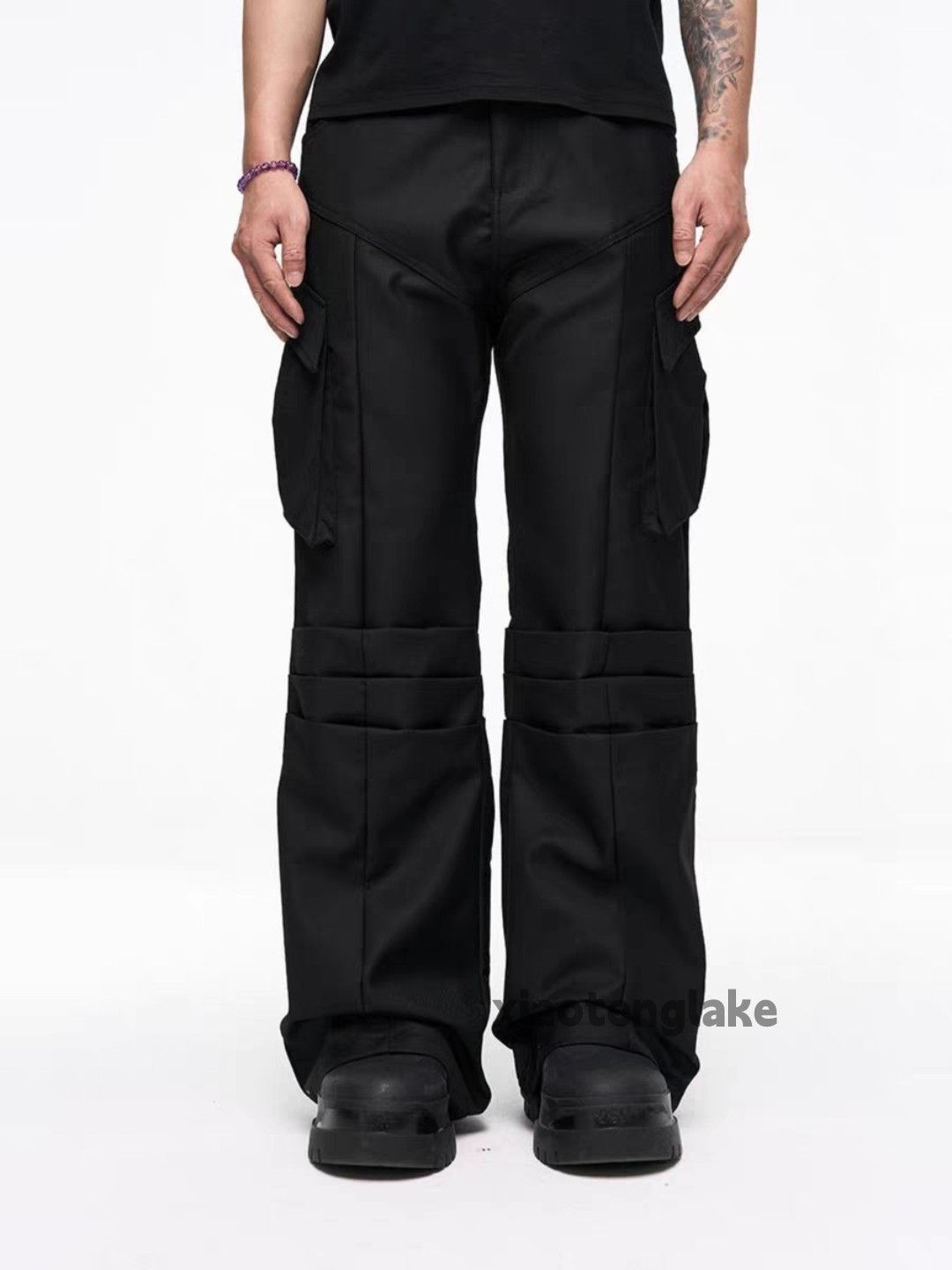 Designer × Japanese Brand × Vintage Utility military tactical flared bootcut pleated pants Size US 30 / EU 46 - 9 Thumbnail