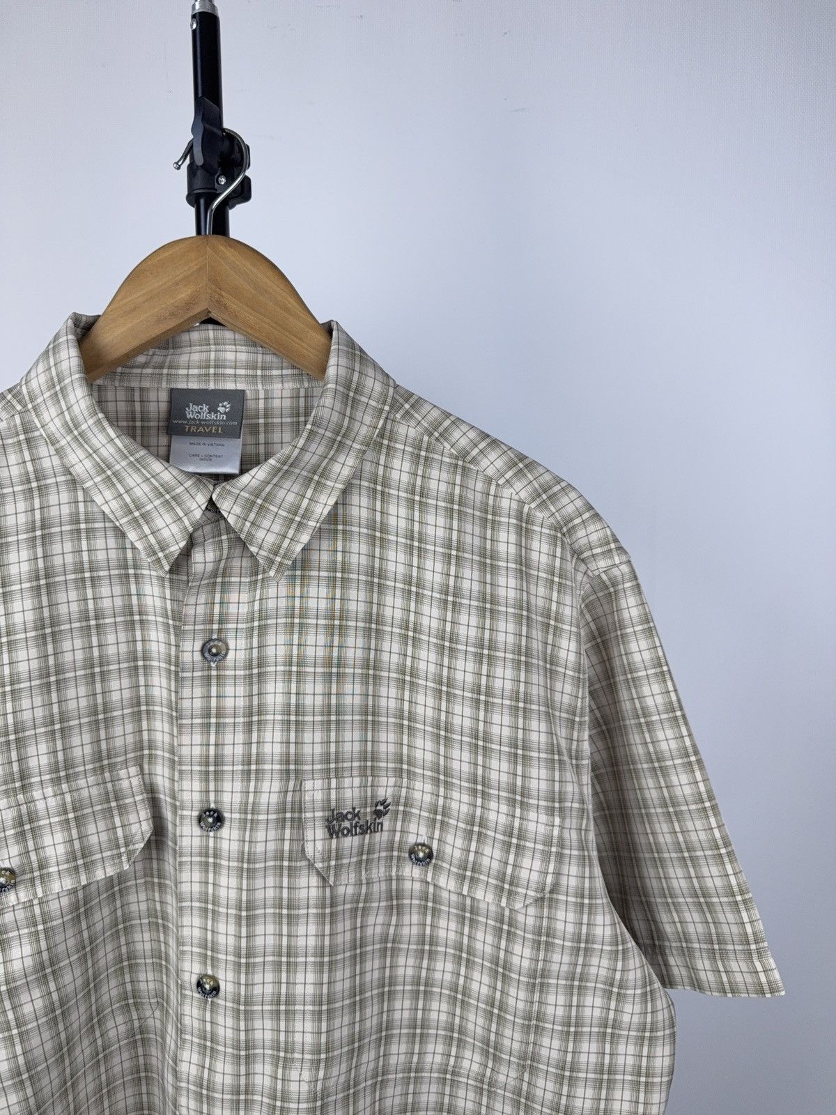 Jack Wolfskin Vintage 00s Outdoor Jack Wolfskin short sleeve Shirt Size US L / EU 52-54 / 3 - 2 Thumbnail