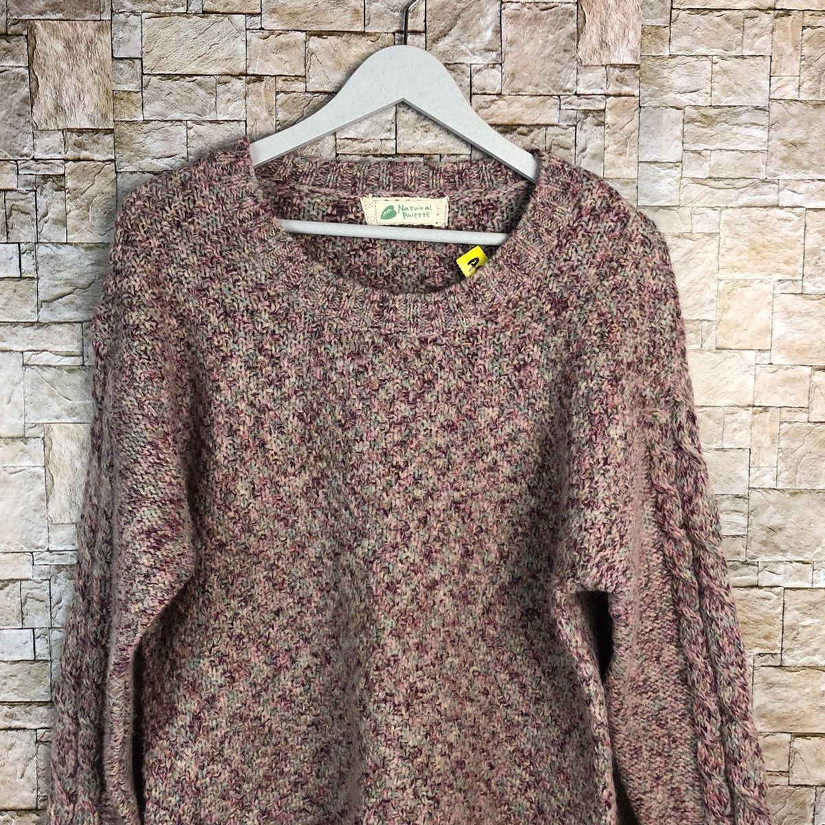 Homespun Knitwear × Japanese Brand × Vintage Natural Palette Pink Knitwear #A914 Size M / US 6-8 / IT 42-44 - 5 Thumbnail