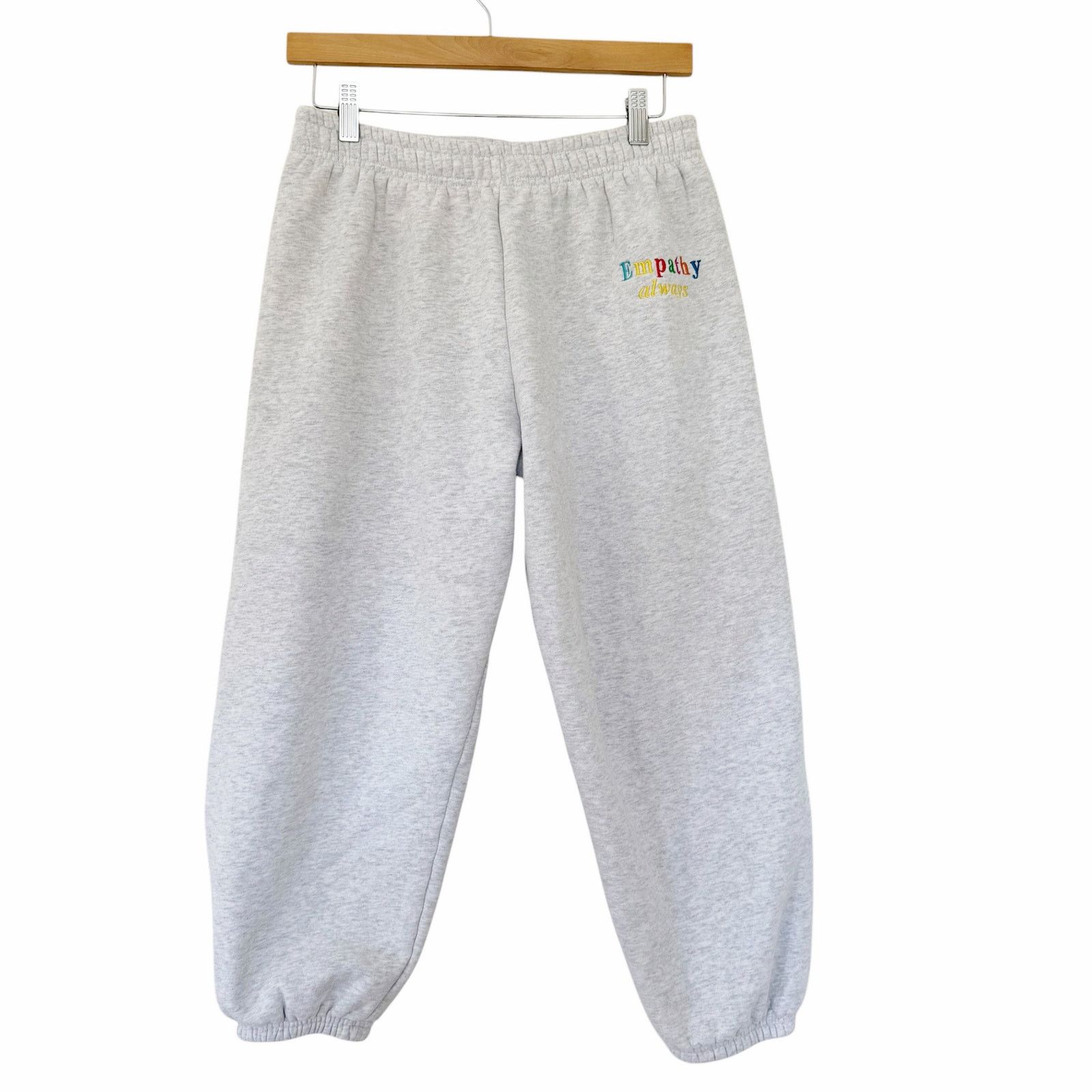 Other The Mayfair Group Empathy Always Gray Cropped Joggers Sz M/L Size 30" / US 8 / IT 44 - 1 Thumbnail