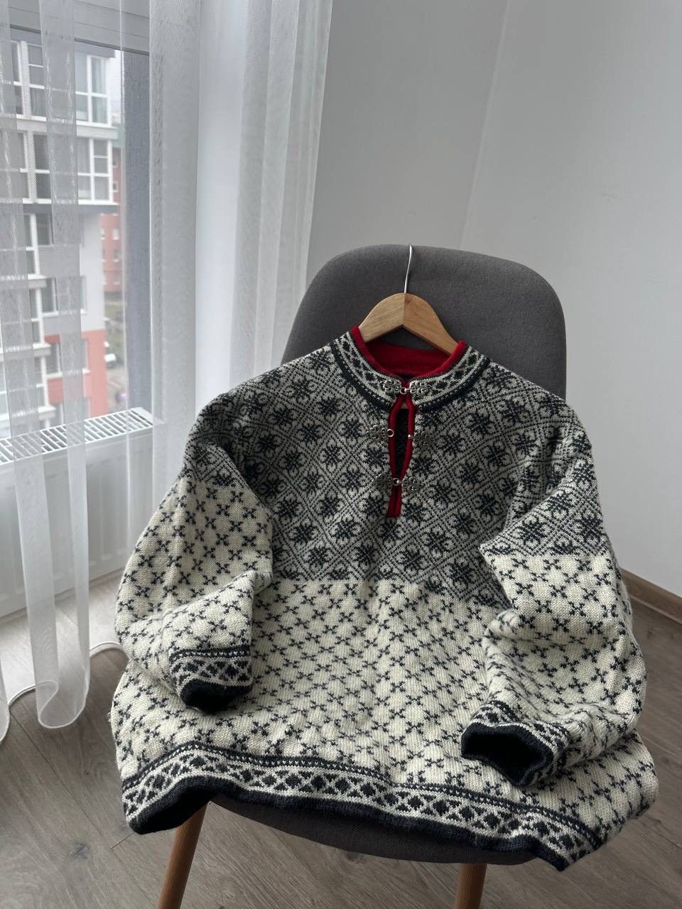 Japanese Brand × Vintage Vintage Nordic Jumper Fair Isle Wool Sweater Size L / US 10 / IT 46 - 16 Thumbnail