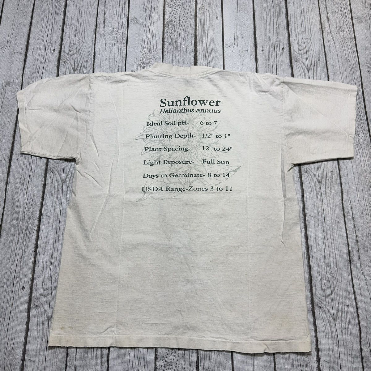 Vintage Vintage Grow Your Own Sunflower tee Size US L / EU 52-54 / 3 - 2 Thumbnail