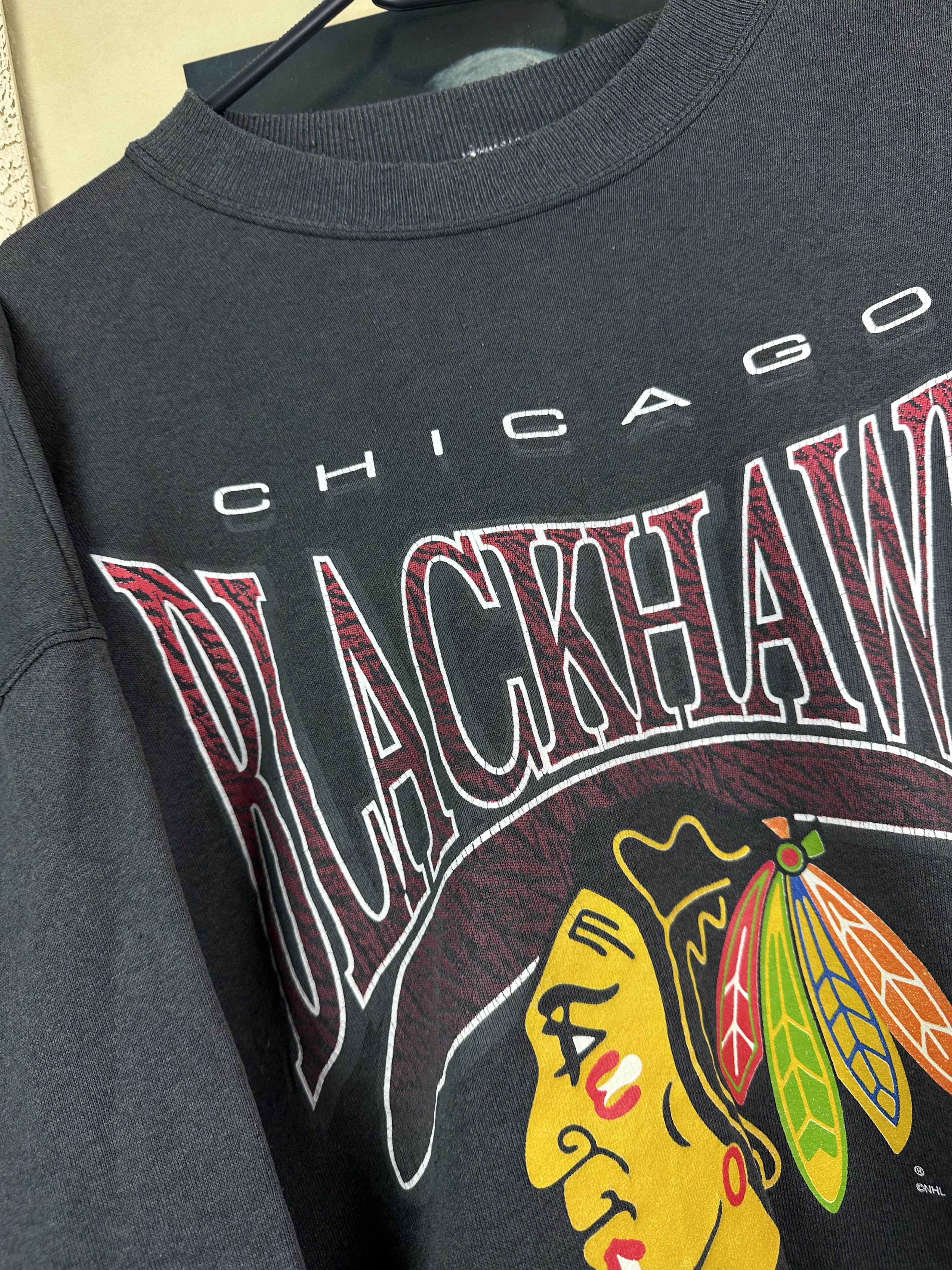 Vintage Vintage Chicago Blackhawks Crewneck Sweatshirt NHL Rare Size US L / EU 52-54 / 3 - 3 Thumbnail