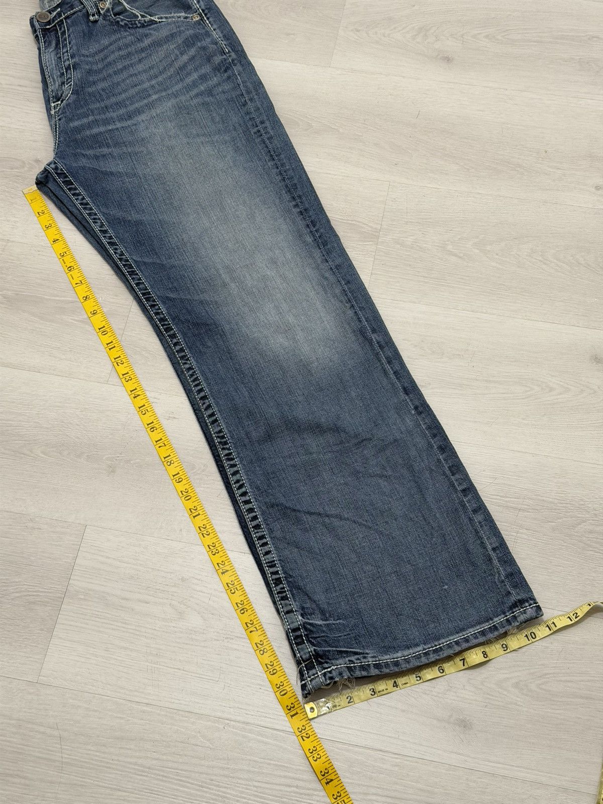 BKE Y2K BKE Tyler Jeans Size 34R Relaxed Washed Distressed Denim Size US 34 / EU 50 - 14 Thumbnail