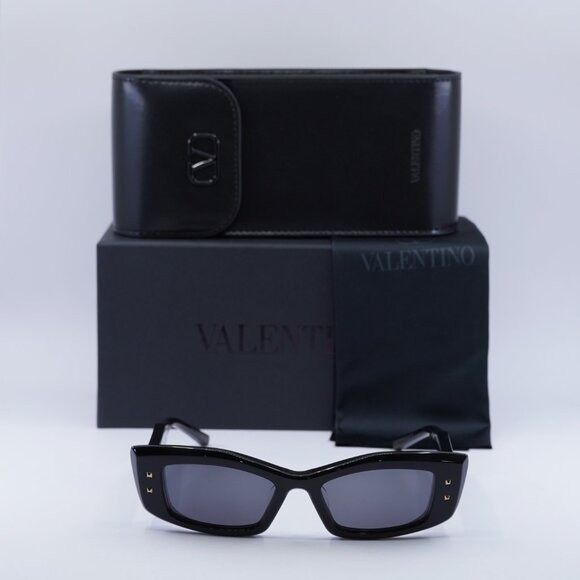 Valentino Valentino V-QUATTRO VLS-109A Sunglasses Shiny Black Size ONE SIZE - 11 Thumbnail