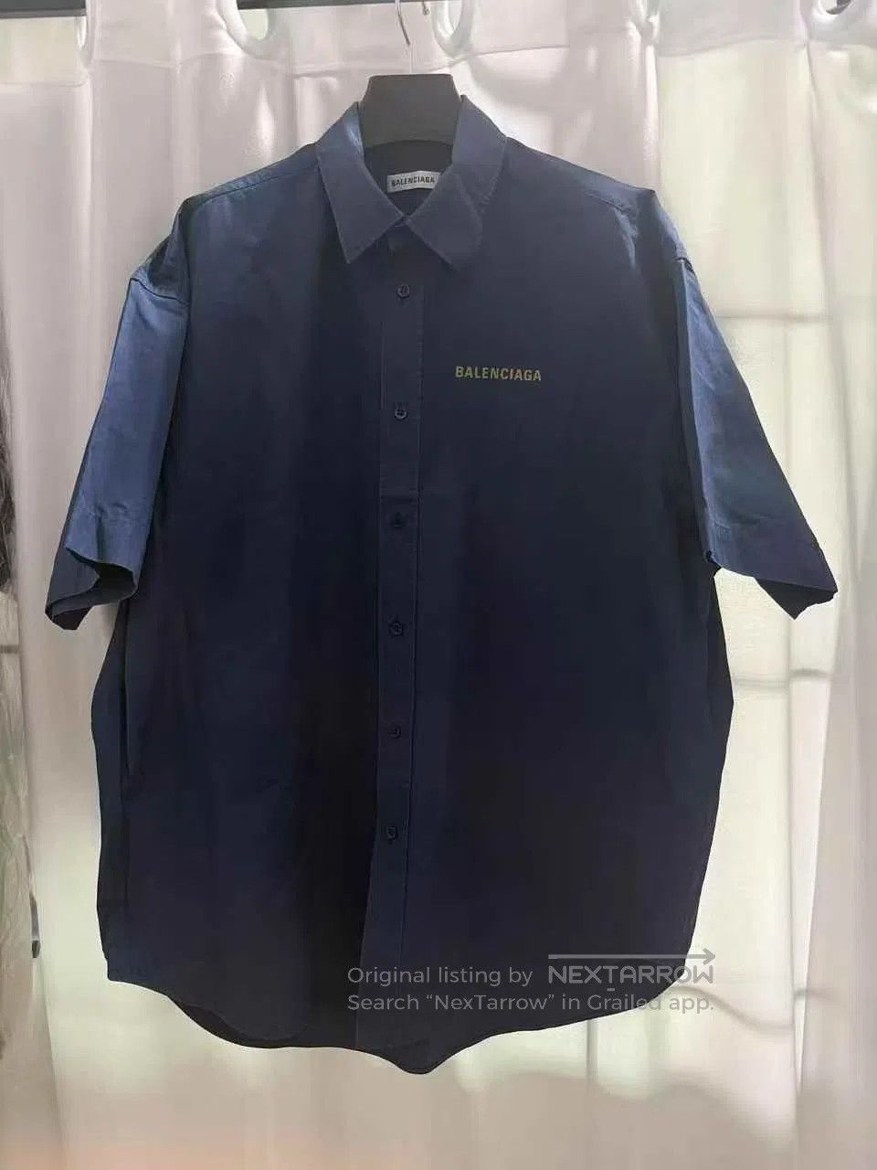 Balenciaga Balenciaga Blue Front and Back Phantom Logo Printed Short Size XS / US 0-2 / IT 36-38 - 2 Thumbnail