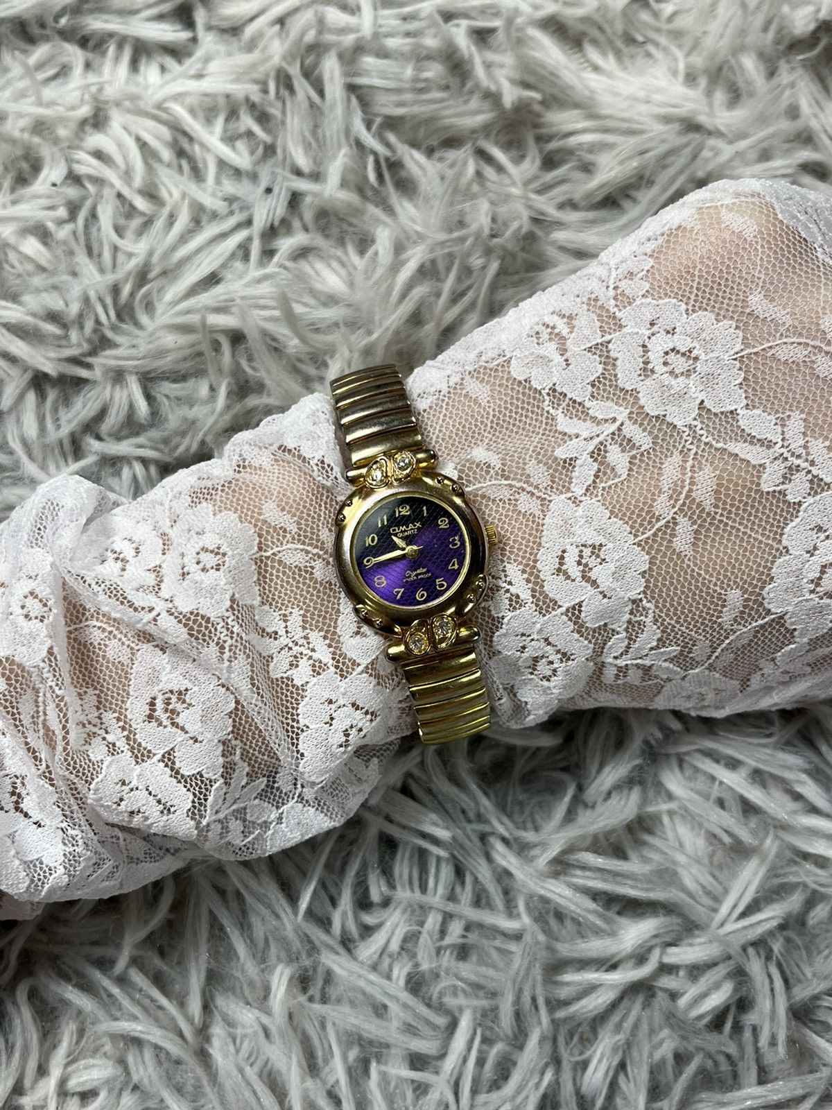 Jewelry Omax Gold & Purple Ladies’ Bracelet Watch – Japanese Brand Size ONE SIZE - 3 Thumbnail