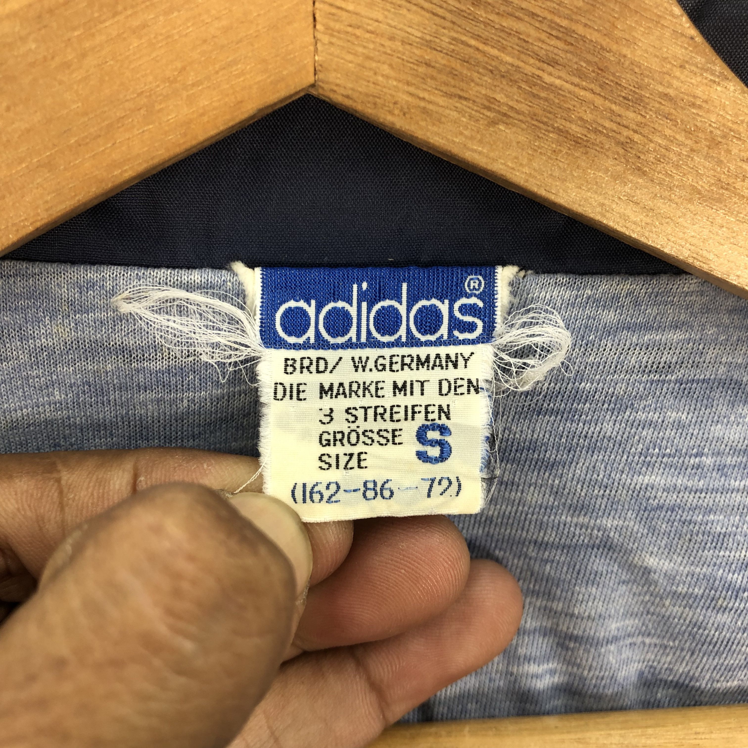 Adidas Vintage 80s Adidas West Germany Zipper Windbreaker Jacket Size US M / EU 48-50 / 2 - 5 Thumbnail