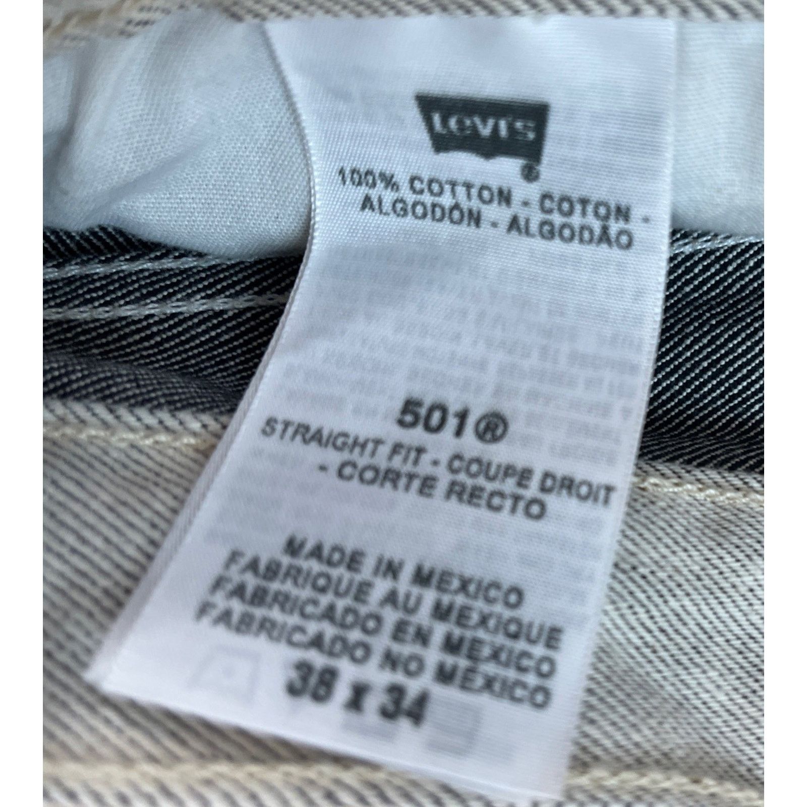 Levi's Vintage Levis 501 Jeans Mens 38x34(36x34) Gray Size US 38 / EU 54 - 3 Thumbnail