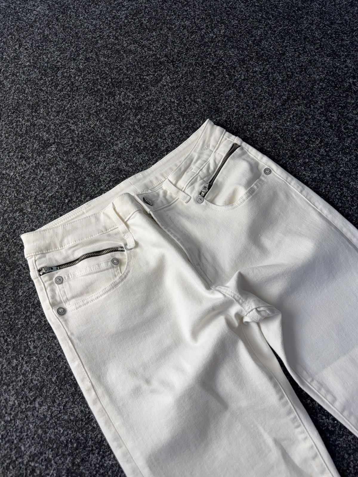 R13 Vintage Retro R13 White Denim pants jeans Italy y2k Size 30" / US 8 / IT 44 - 5 Thumbnail