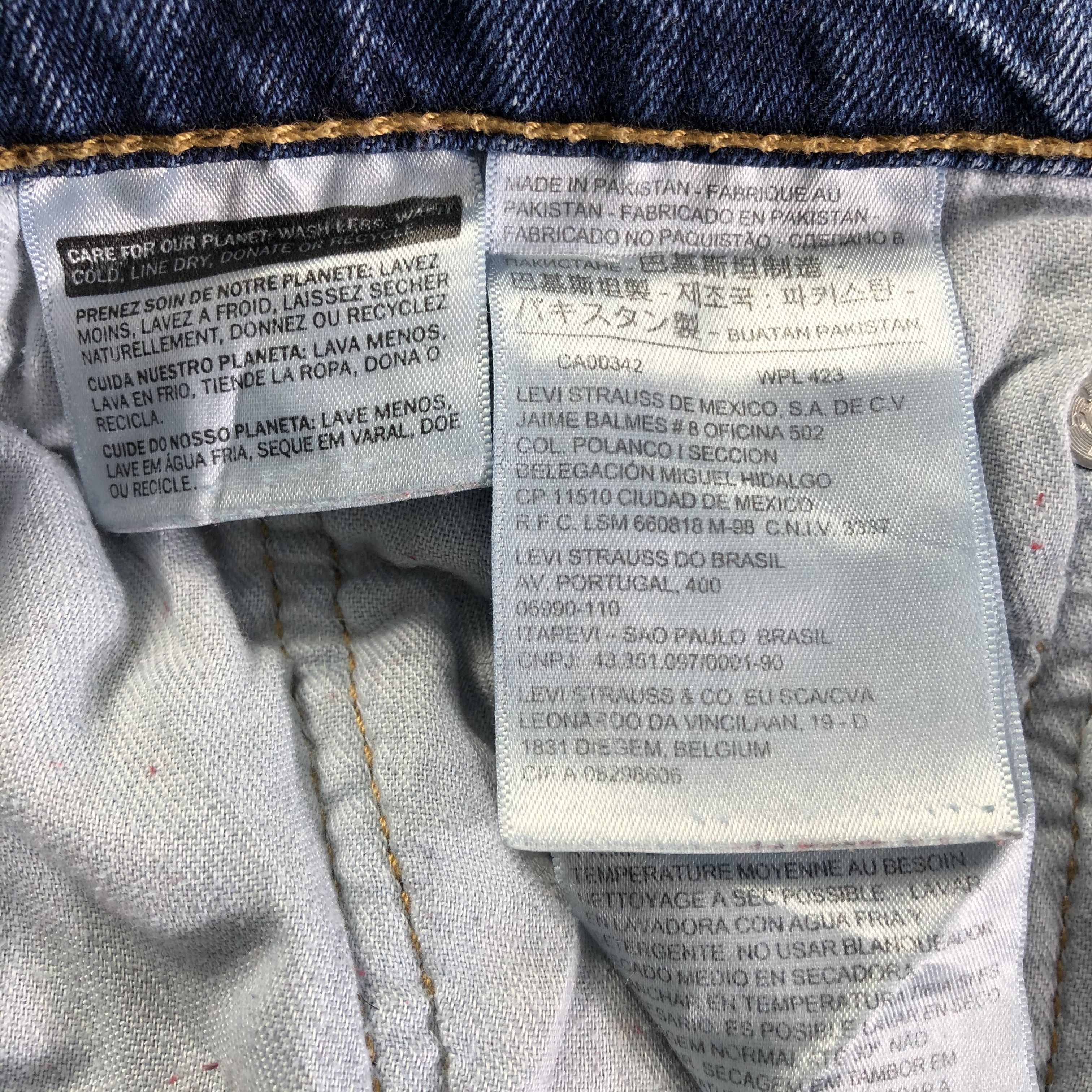 Levi's Vintage Blue Wash Levis 514 Jeans-J4425 Size US 32 / EU 48 - 9 Thumbnail