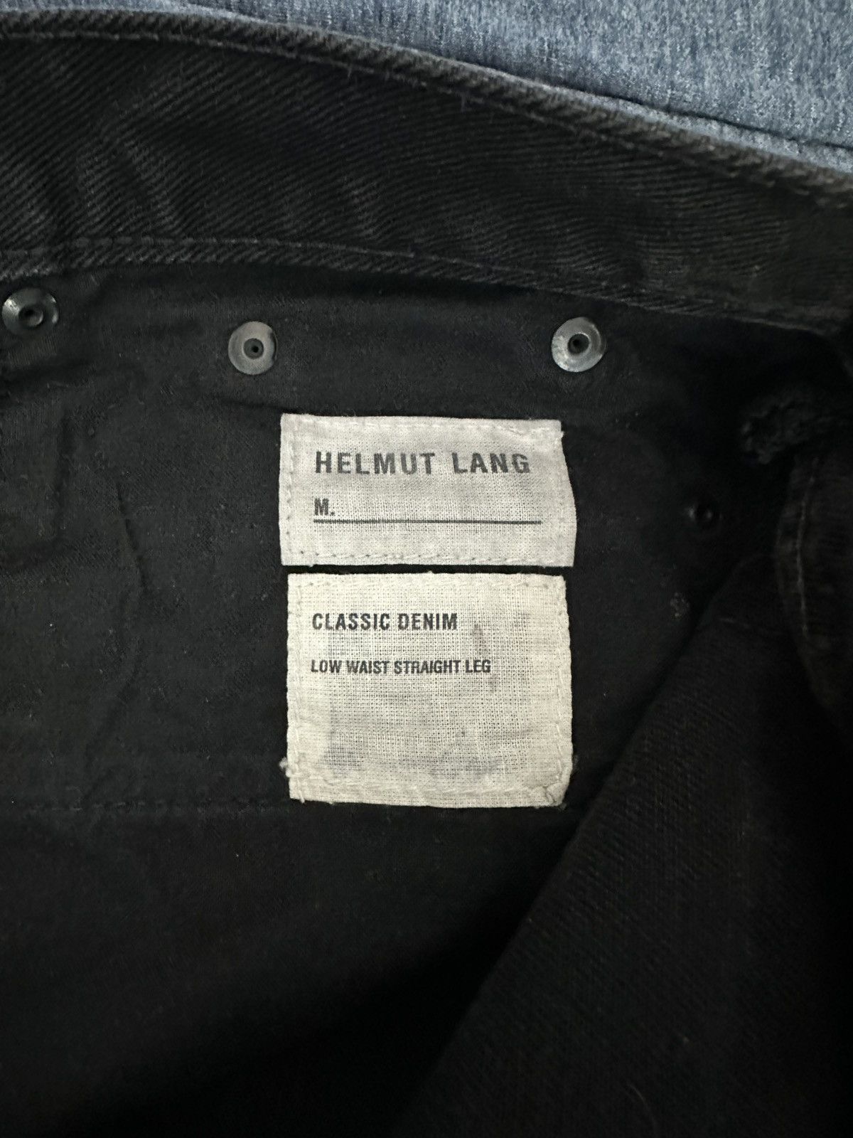 Helmut Lang Early 2000’s Low Waist Straight Leg Jeans Black Size US 30 / EU 46 - 9 Thumbnail