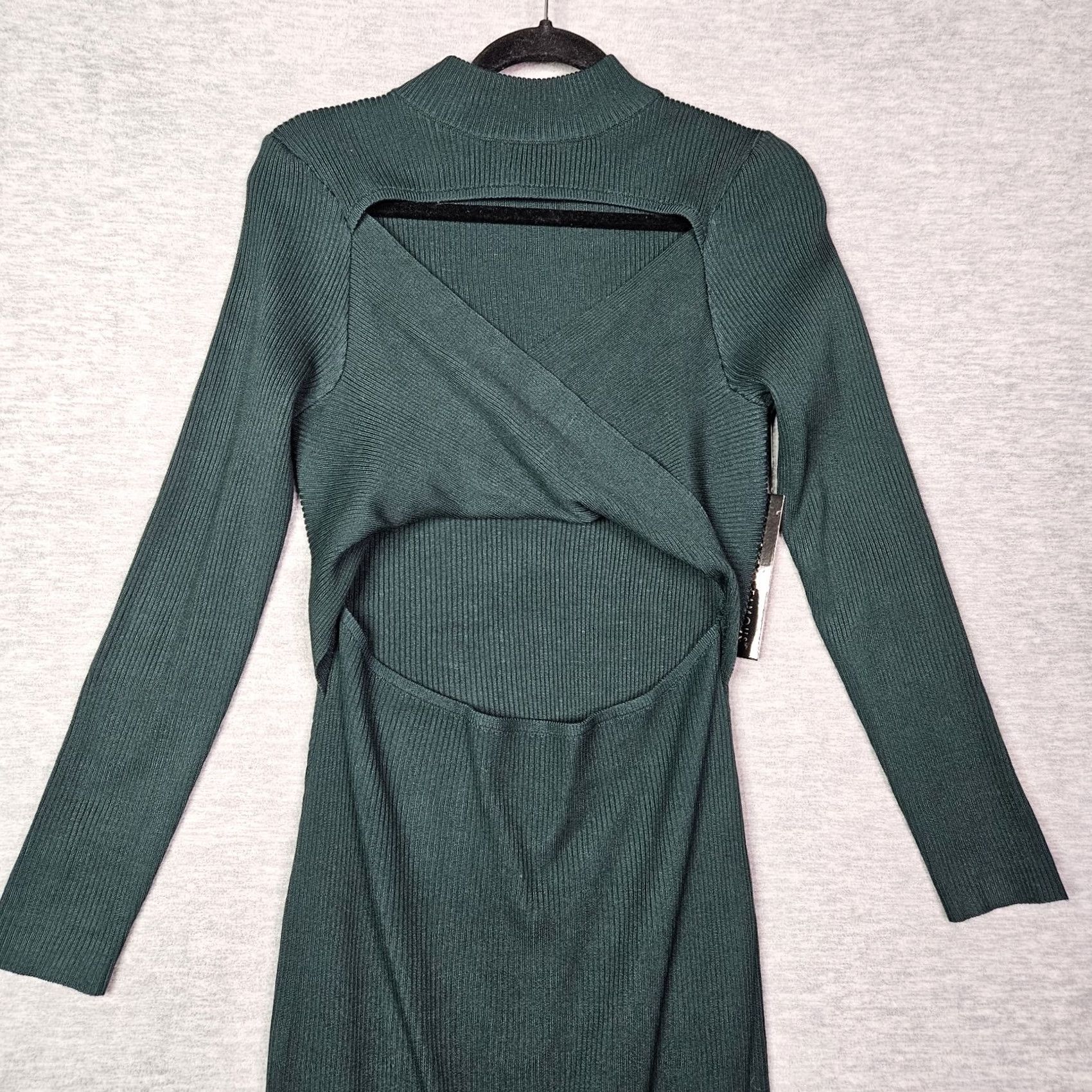 Almost Famous Almost Famous Green Ribbed Bodycon Dress Women's XL NWT Size XL / US 12-14 / IT 48-50 - 3 Thumbnail