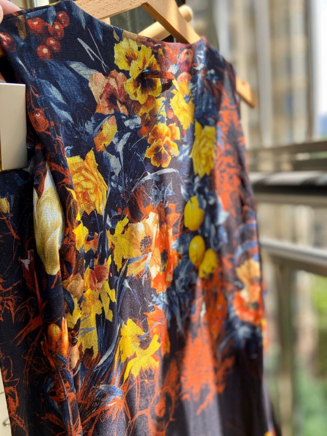 Jean Paul Gaultier JPG Off-Shoulder Tulle Floral StillLife Print Dress Size L / US 10 / IT 46 - 7 Thumbnail