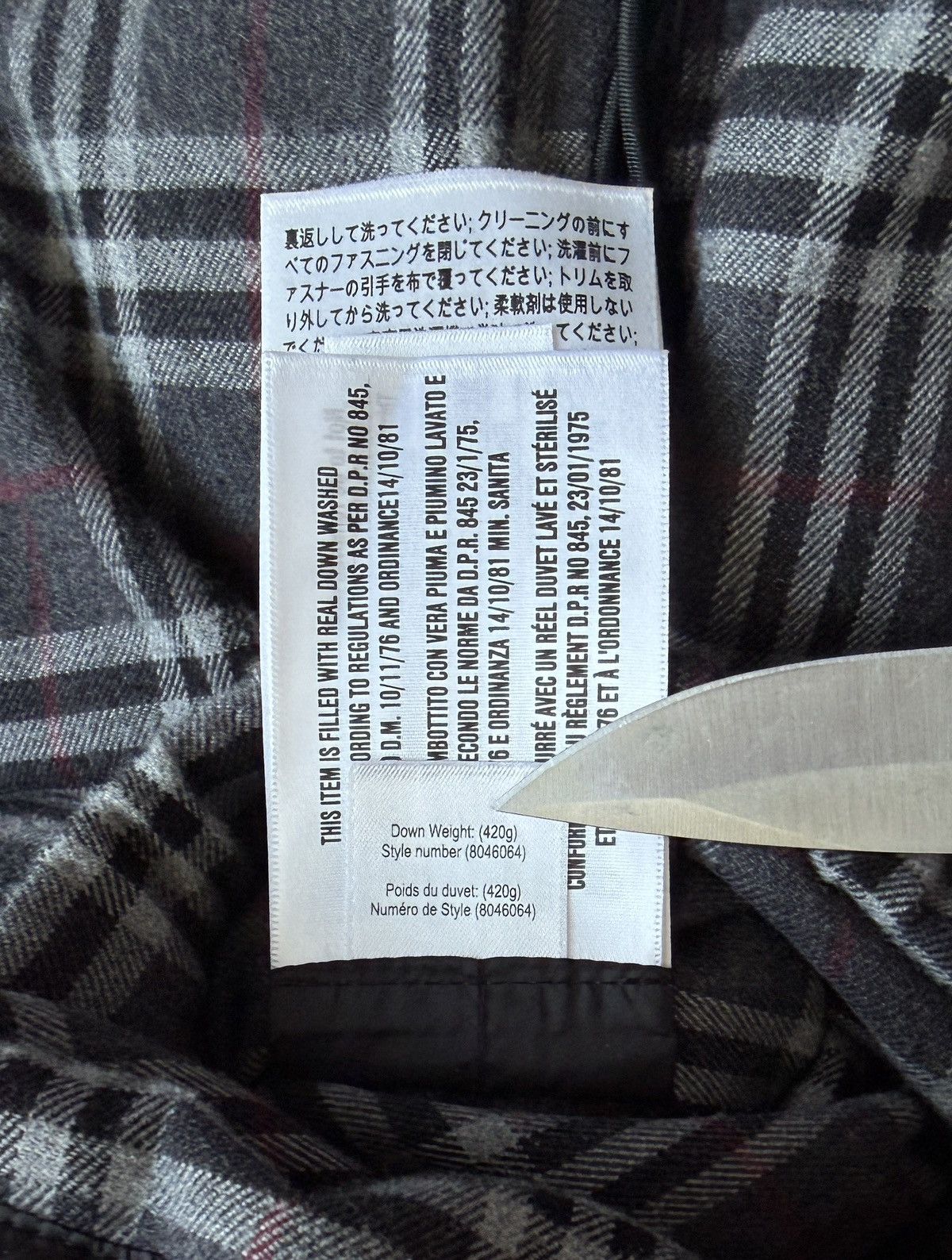 Burberry Burberry LINDFORD BLACK Puffer Jacket, Large, 8043845 Size US L / EU 52-54 / 3 - 4 Thumbnail