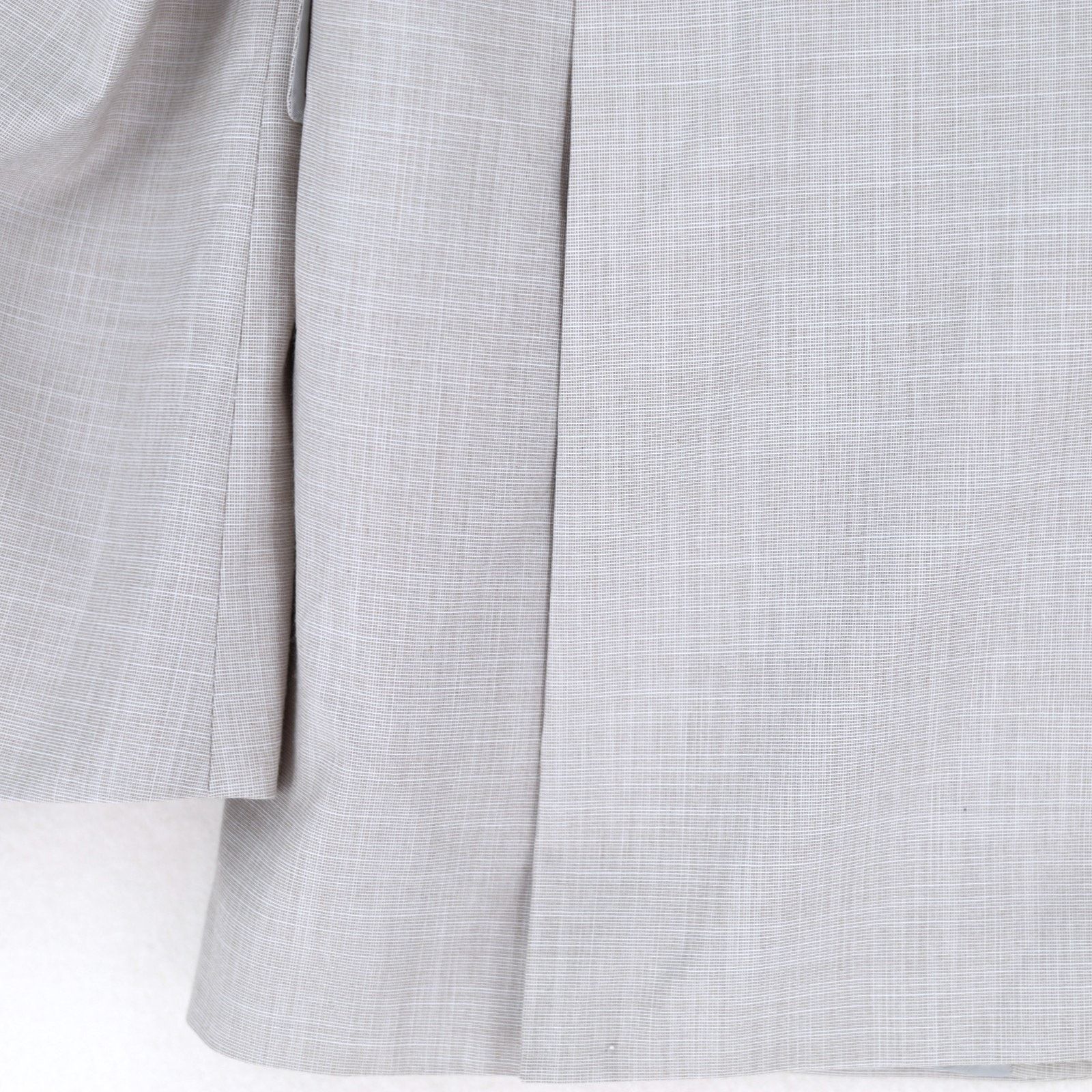 DKNY DKNY Men's Light Grey Stretch Modern-Fit Suit Jacket 42L Size 42L - 6 Thumbnail