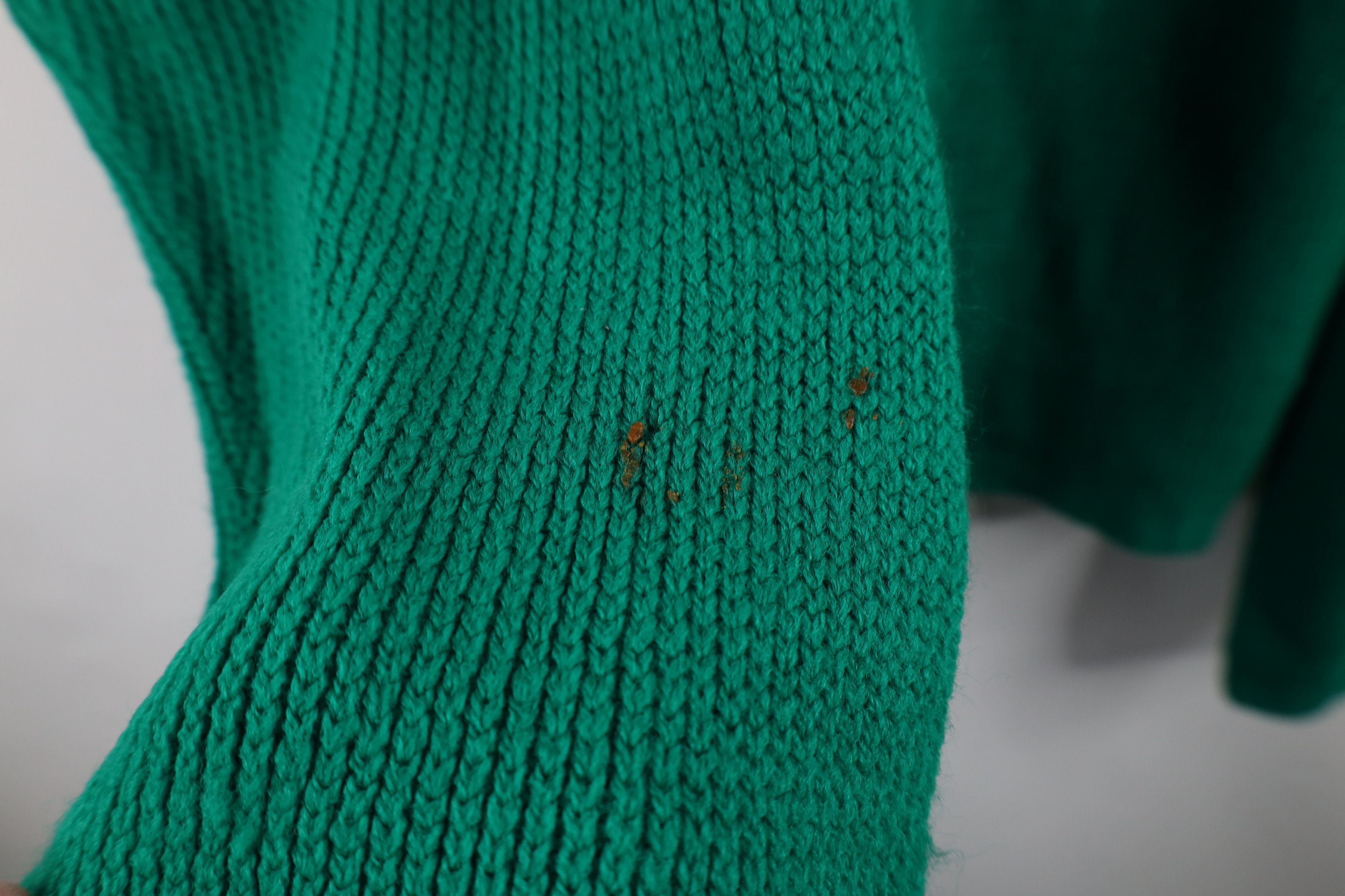 Vintage Vintage 70s Streetwear Blank Ribbed Knit V-Neck Sweater Size US XXL / EU 58 / 5 - 7 Thumbnail