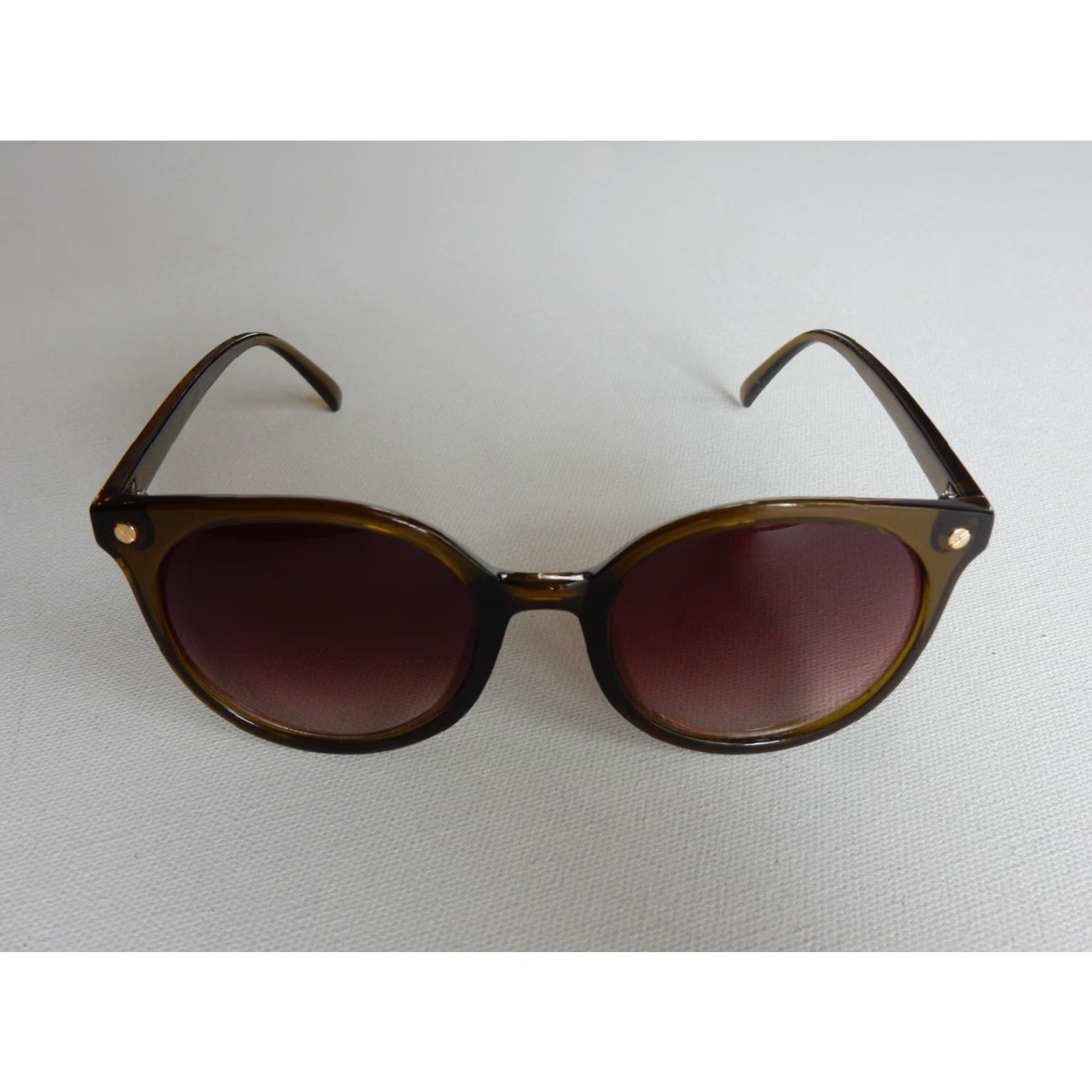 H&M VINTAGE H&M Sunglasses Women Brown Small Scratches Size ONE SIZE - 3 Thumbnail