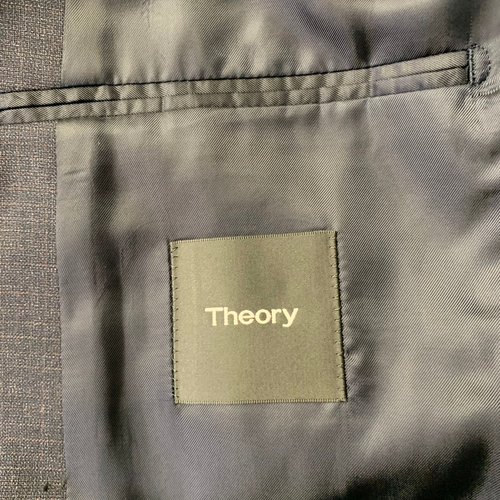Theory THEORY Size 42 Navy Heather Wool Blend Notch Lapel Suit Size 42L - 7 Thumbnail