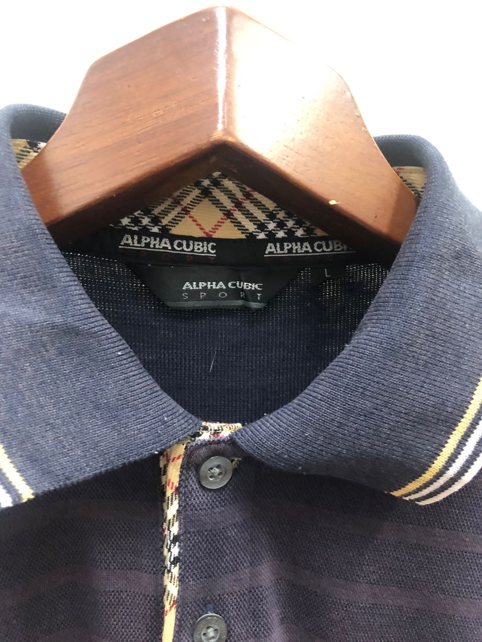Vintage vintage alpha cubic team long sleave polo Size US L / EU 52-54 / 3 - 5 Thumbnail