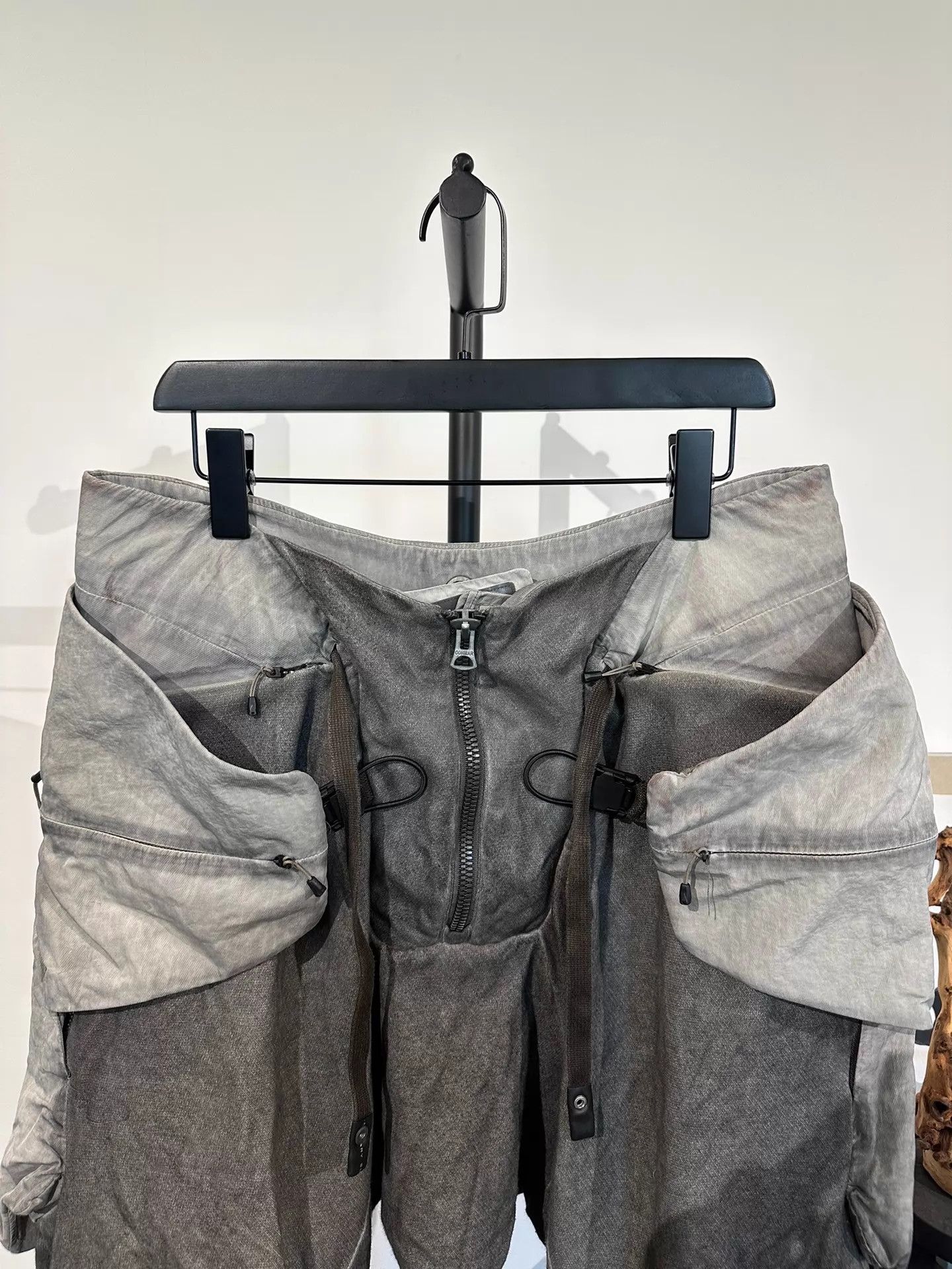 Hamcus Hamcus Manta Ray Nylon Paneled Dropped Crotch Short 3 Size US 27 - 4 Thumbnail