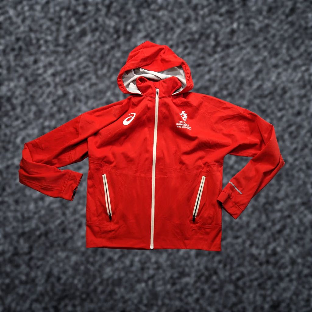 Asics ASICS 16TH WORLD GYMNAESTRADA 2019 DORNBIRN Red Track Jacket Womens S Size S / US 4 / IT 40 - 1 Thumbnail