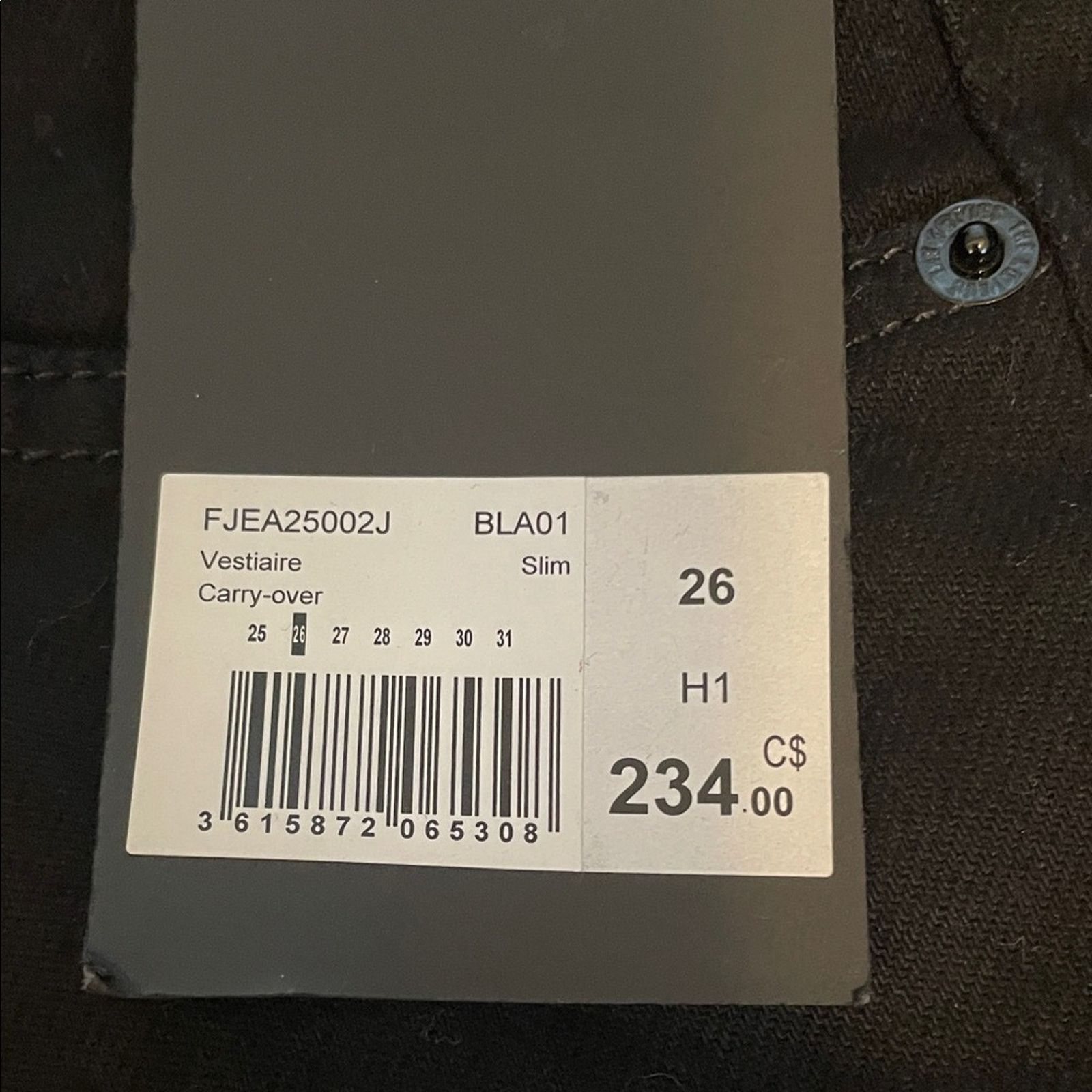 The Kooples $234 msrp nwt the kooples Black Slim vestiaire Jeans sz 26 Size 26" / US 2 / IT 38 - 3 Thumbnail