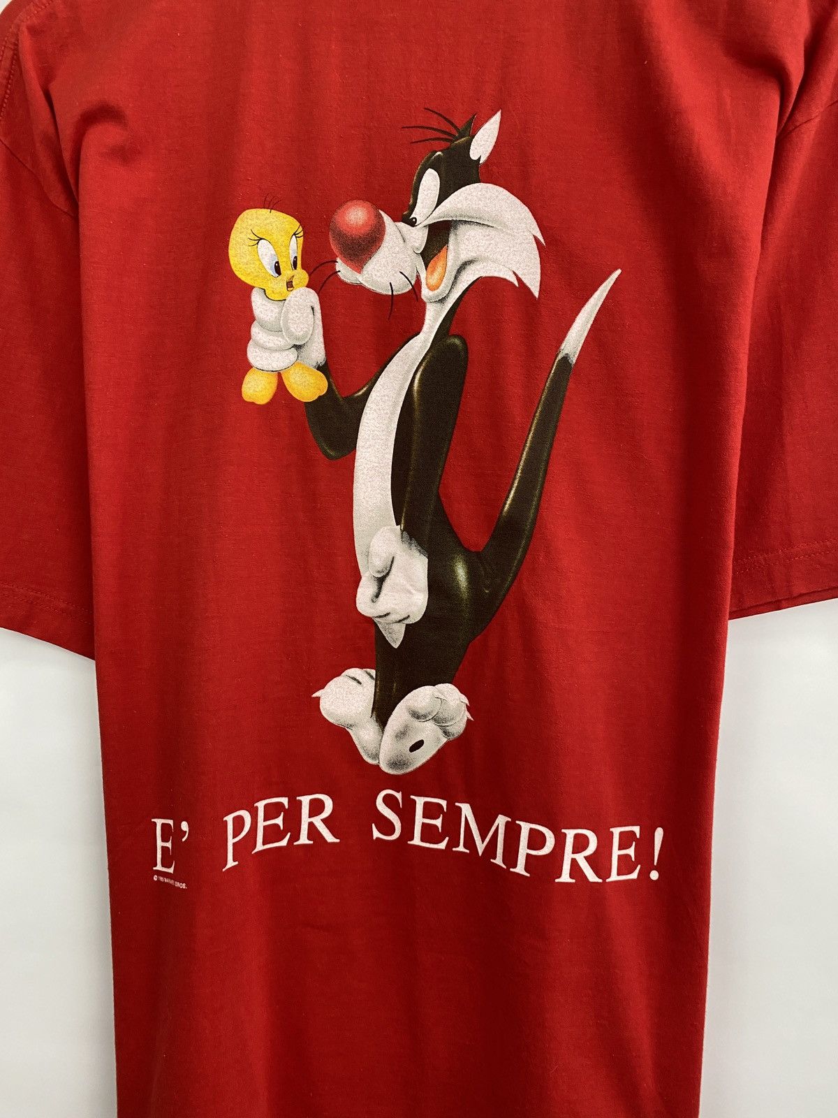 Cartoon Network 🇮🇹 Vintage 1999 Tweety and Sylvester t-shirt rare retro hype Size US L / EU 52-54 / 3 - 9 Thumbnail