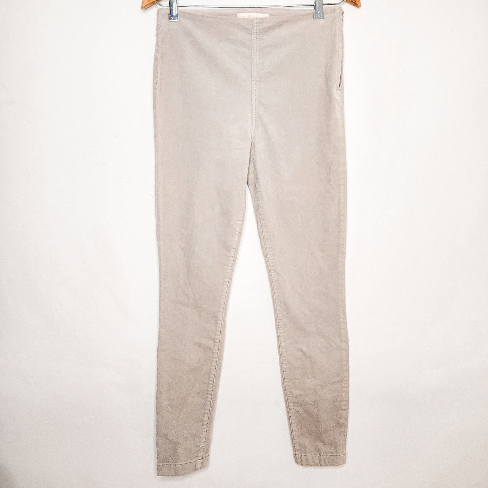 Tory Burch Tory Burch Taupe Tan Corduroy Billet Stretch Jeans Size 27 Size 27" / US 4 / IT 40 - 3 Thumbnail