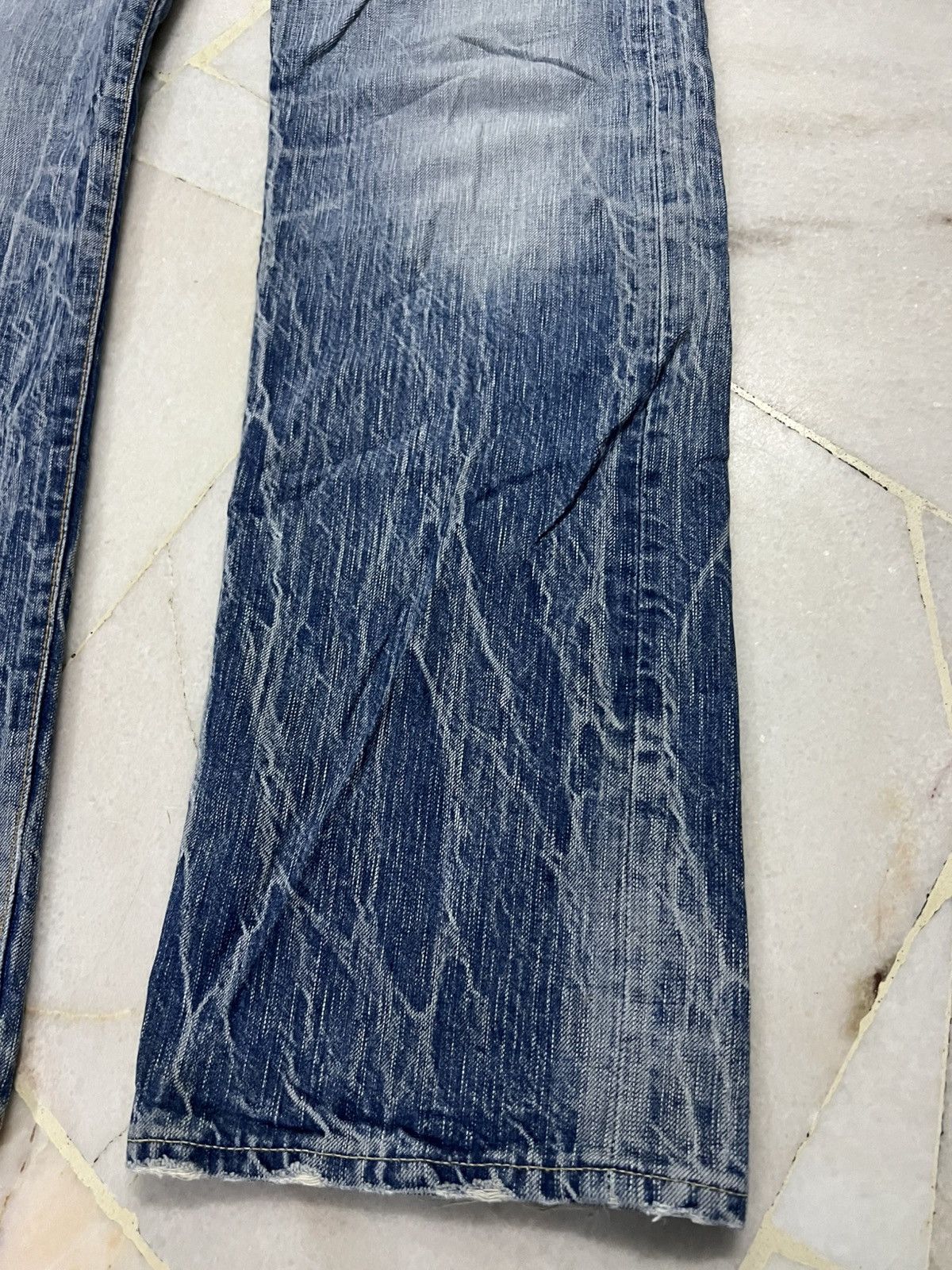 Japanese Brand 💥Rare💥Edwin 503 Honeycomb Faded Jean Very Rare Size US 34 / EU 50 - 5 Thumbnail