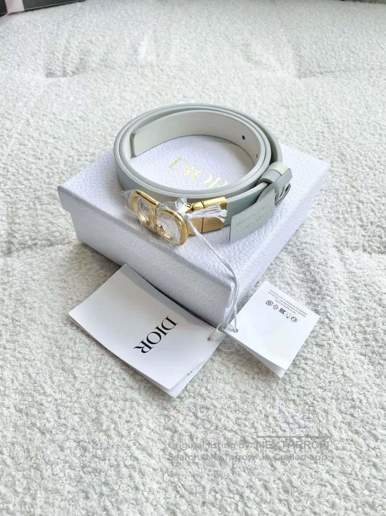 Dior Dior CD head ice blue belt| Size ONE SIZE - 2 Thumbnail