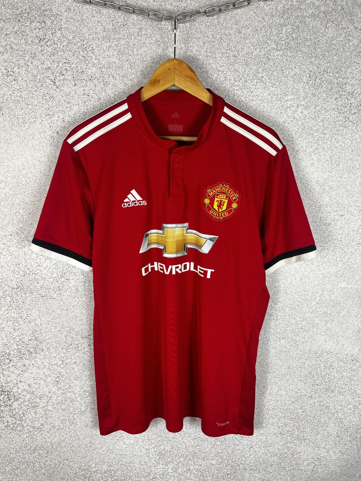 Adidas Manchester United Adidas 2017 18 Home Jersey Football Shirt Size US L / EU 52-54 / 3 - 1 Thumbnail