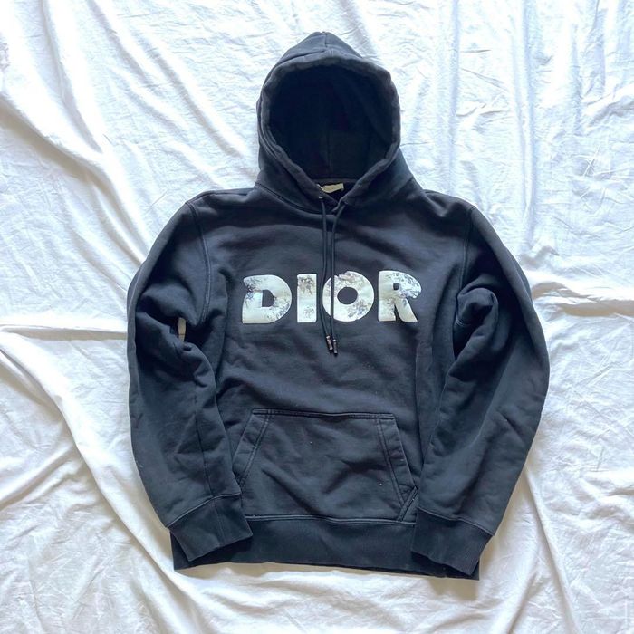 Dior Dior Daniel Arsham Eroded Logo Hoodie Size Small Grailed