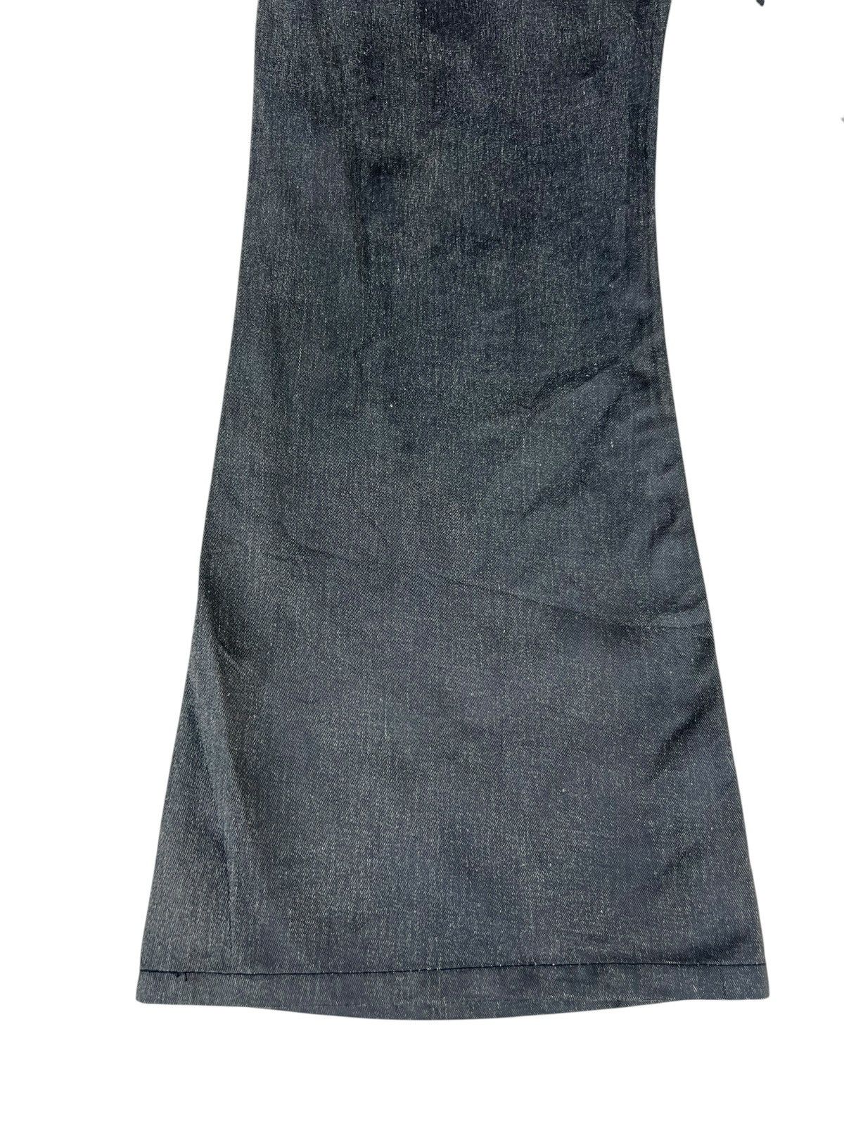 Edwin Vintage Y2K Edwin 503SS4 Waxed Denim Flare Westerner Jeans Size US 33 - 15 Thumbnail