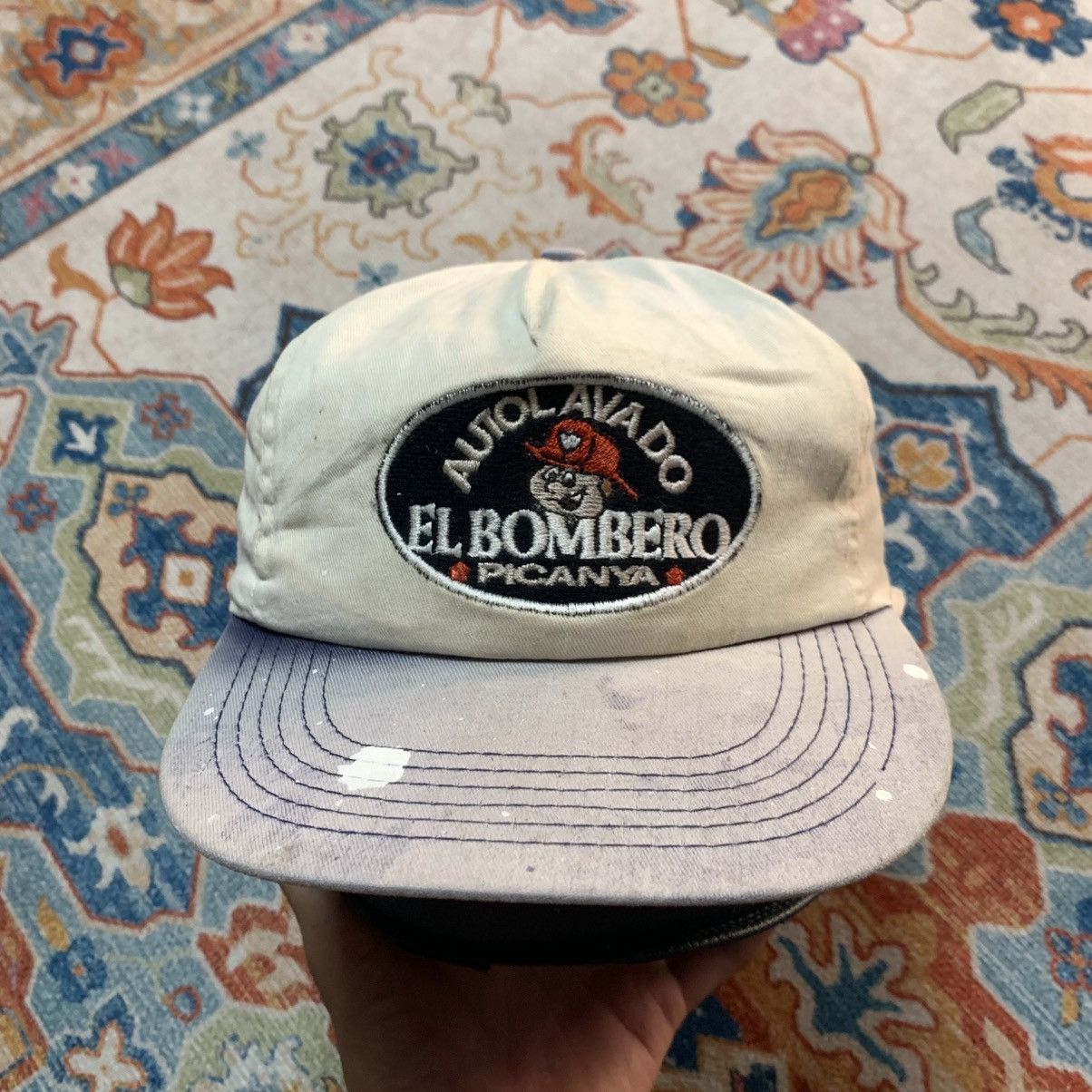 Vintage 🔥 Vintage Auto Lavado “EL BOMBERO” Picaña — Distressed cap Size ONE SIZE - 1 Thumbnail
