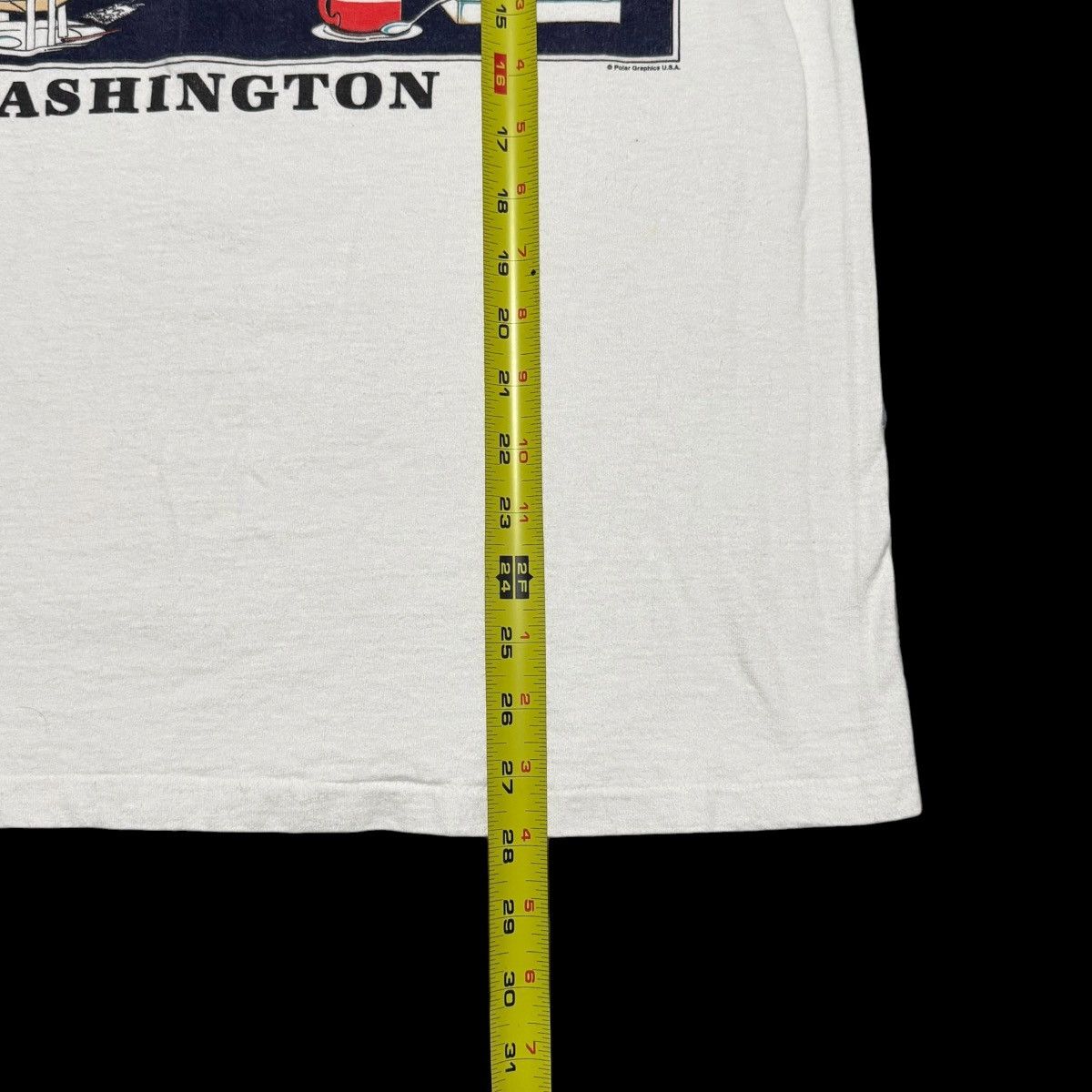 Vintage Vintage Coffee Capital of the World Washington White Shirt L Size US L / EU 52-54 / 3 - 7 Thumbnail