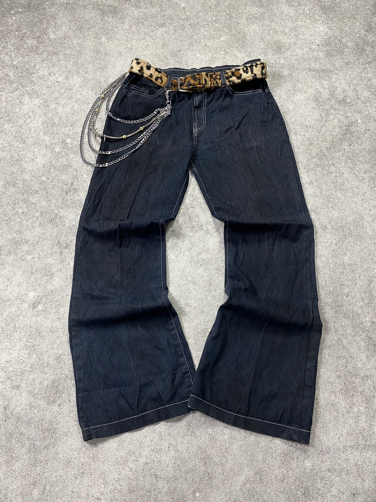 If Six Was Nine × Japanese Brand × Le Grande Bleu (L.G.B.) 2000s Kmrii style Flare Jean Size US 28 / EU 44 - 1 Thumbnail