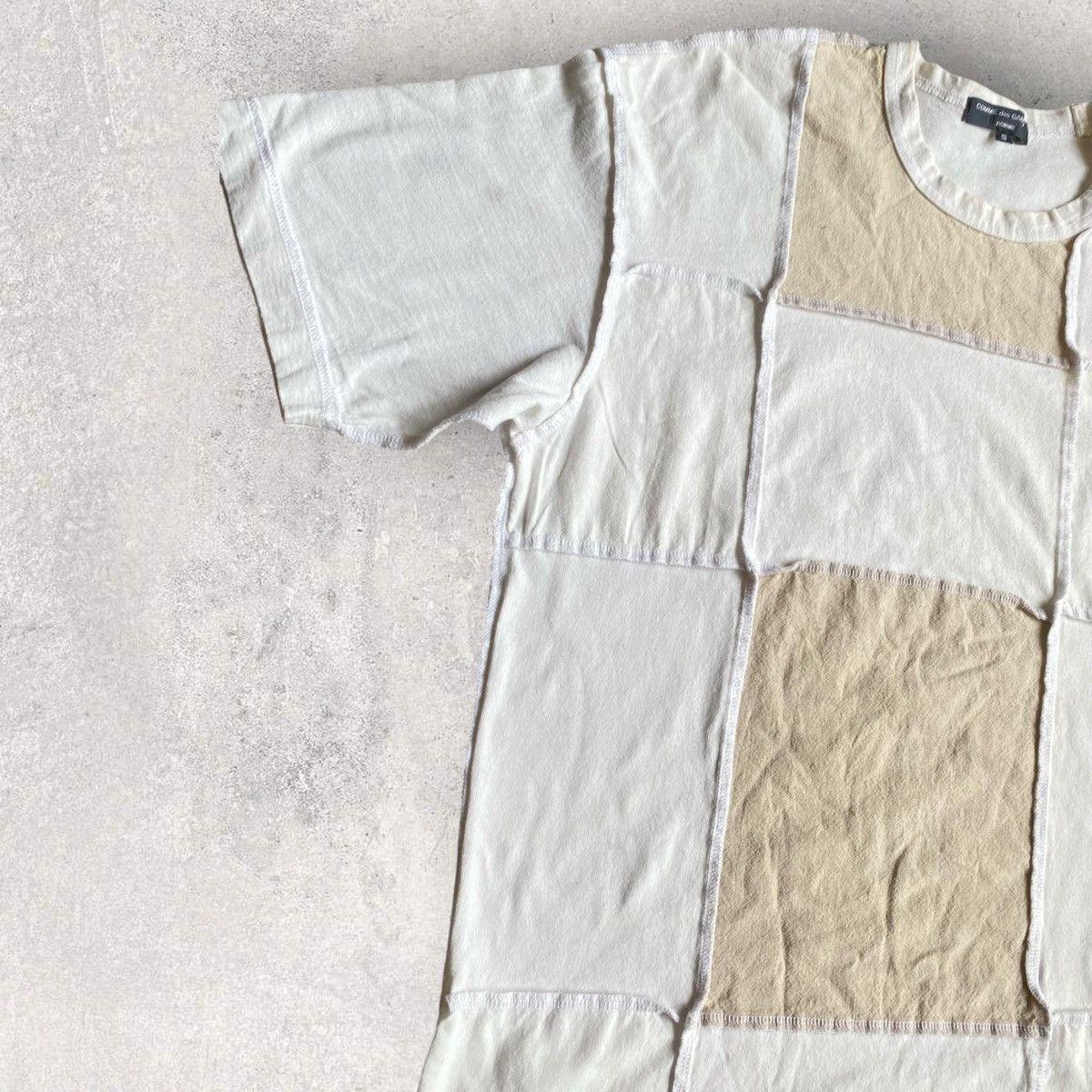 Comme des Garcons Homme Cut And Sew Linen/Cotton T Shirt Size US S / EU 44-46 / 1 - 3 Thumbnail