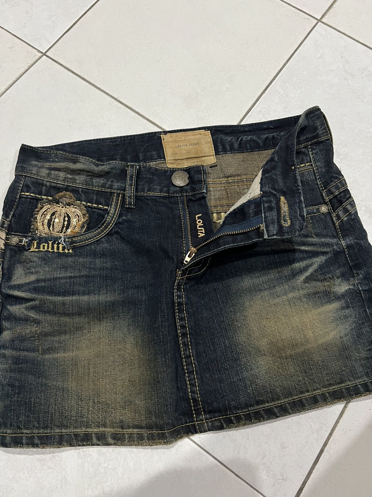Japanese Brand Y2K Lolita Jeans Japanese Mini Skirt Size 32" / US 10 / IT 46 - 8 Thumbnail