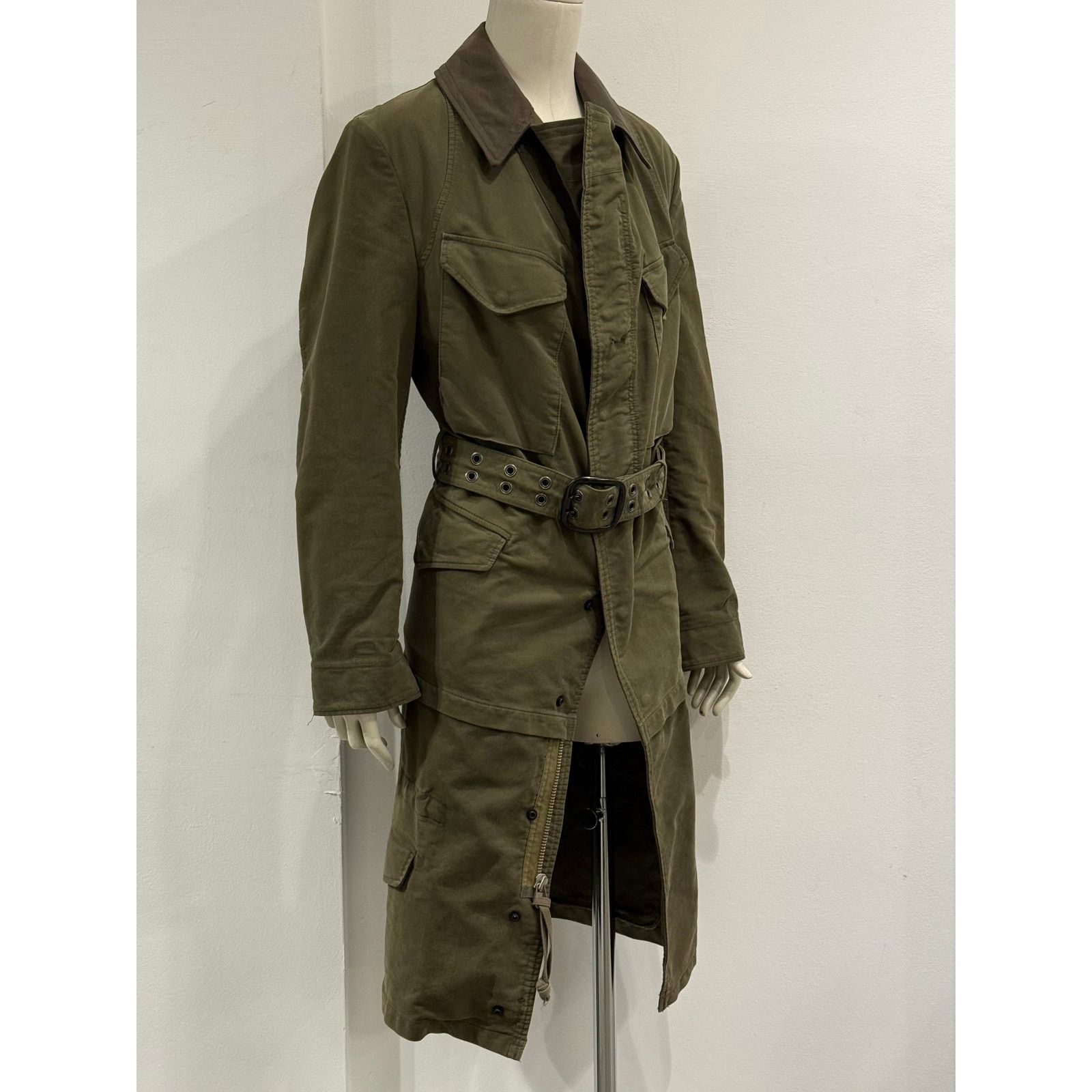 Junya Watanabe A/W2006 Junya Watanabe deconstructed military coat with belt Size M / US 6-8 / IT 42-44 - 3 Thumbnail