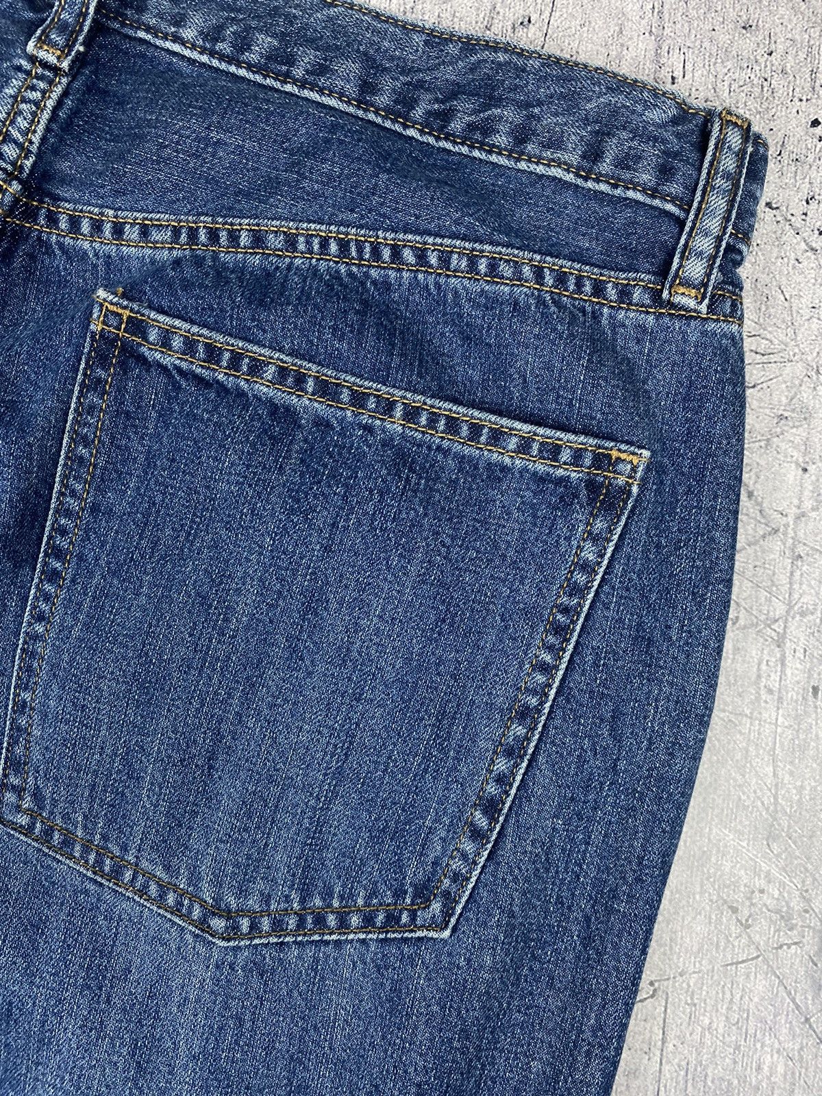 Christophe Lemaire × Japanese Brand × Uniqlo Uniqlo Dark Blue Indigo Jeans Denim Pants Size US 33 - 4 Thumbnail