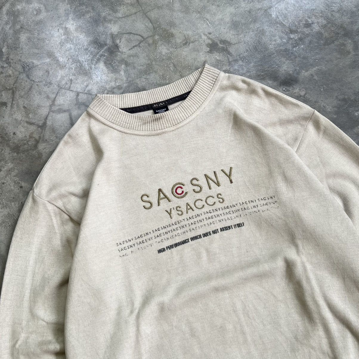 Yohji Yamamoto Vintage Sacsny Y’saccs Sweater Size US M / EU 48-50 / 2 - 2 Thumbnail