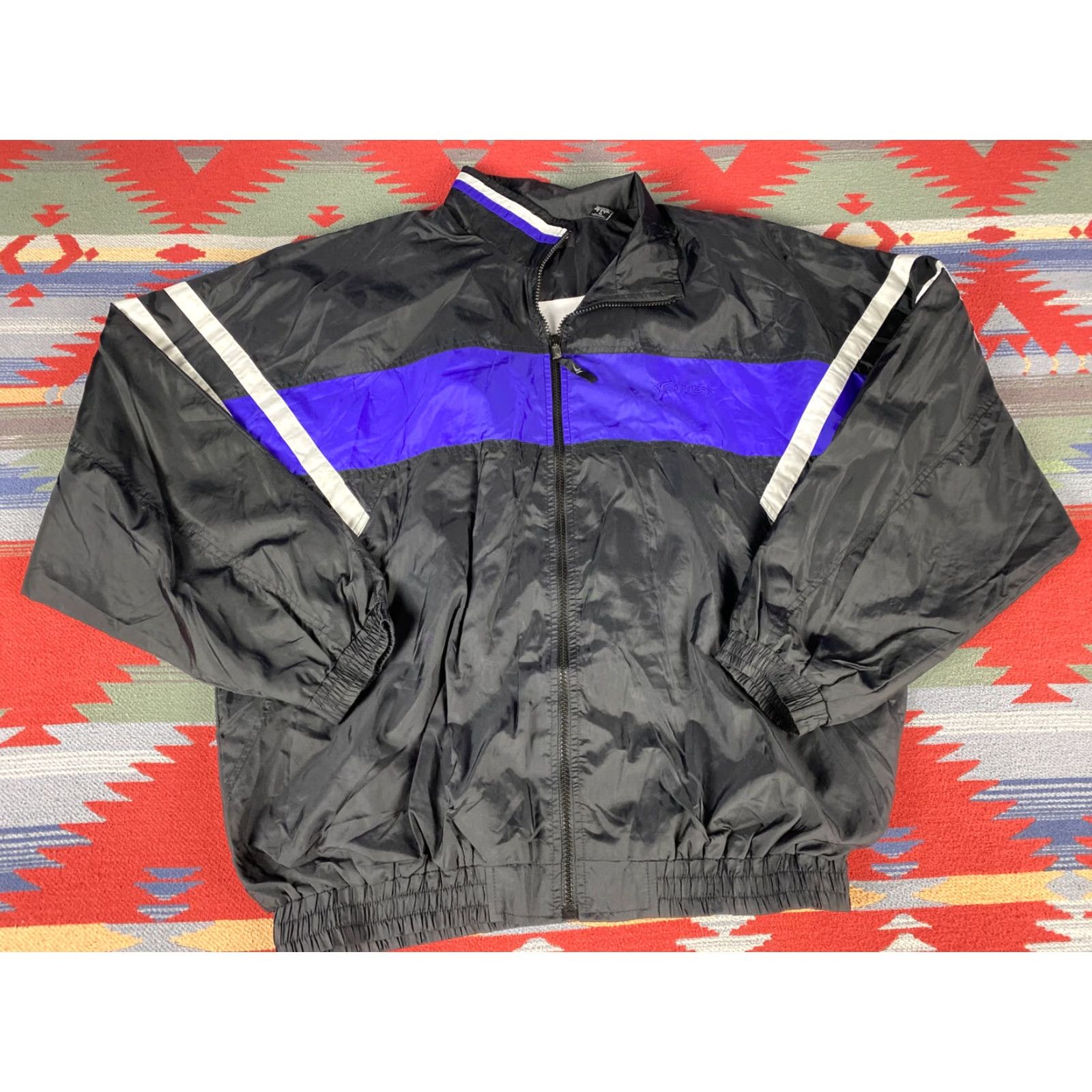 Vintage Winners Vintage Windbreaker Jacket M Black 90s Mens Jacket Size US M / EU 48-50 / 2 - 2 Thumbnail